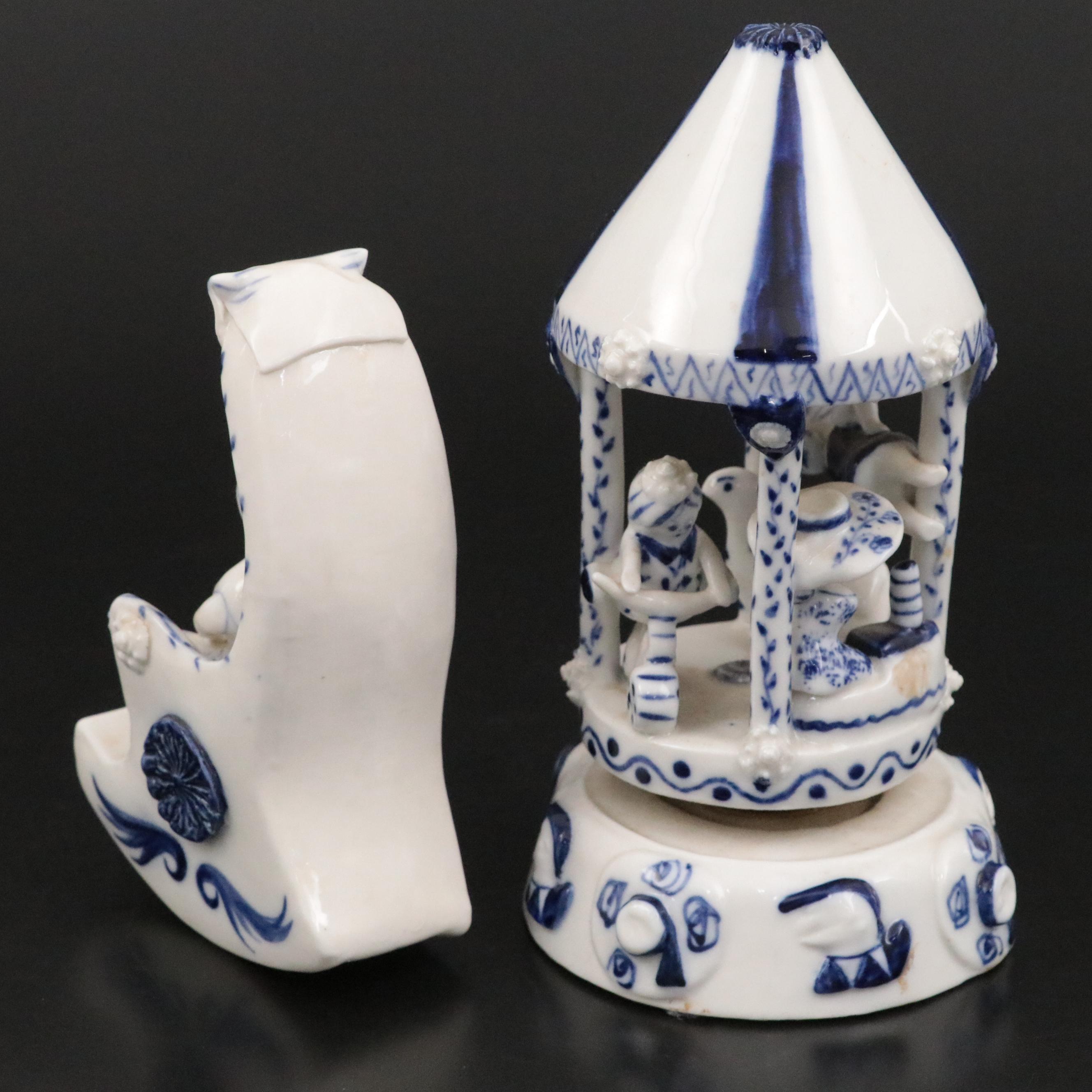 Wilfred Gibson Studio Ceramic Rocking Chair Figurine and More Figurines