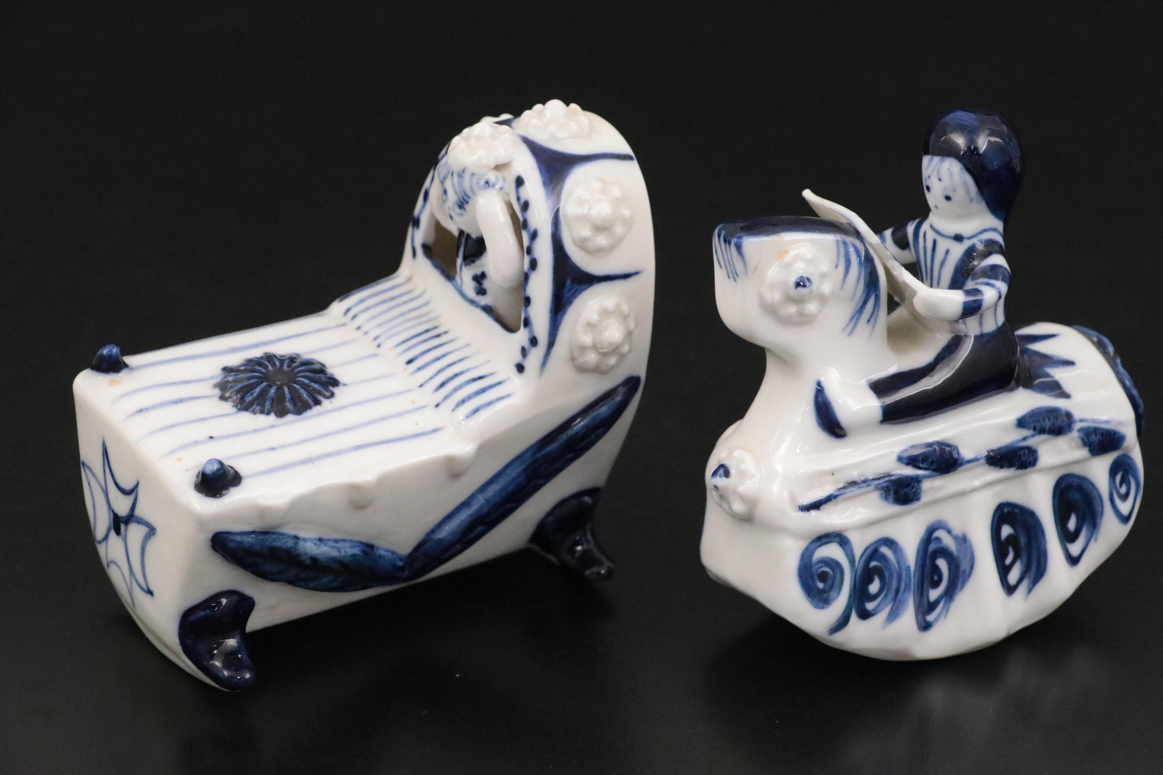 Wilfred Gibson Studio Ceramic Rocking Chair Figurine and More Figurines