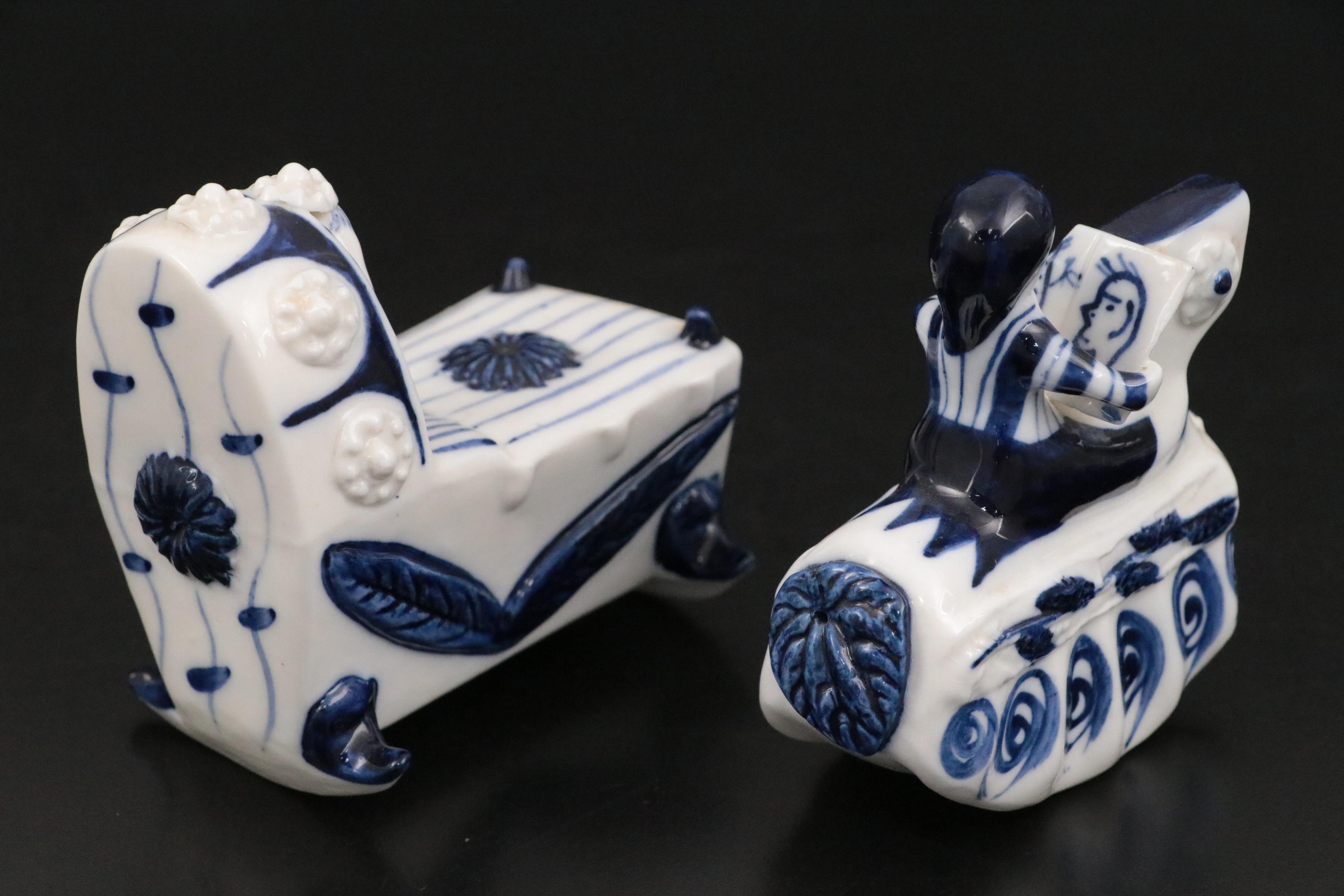 Wilfred Gibson Studio Ceramic Rocking Chair Figurine and More Figurines