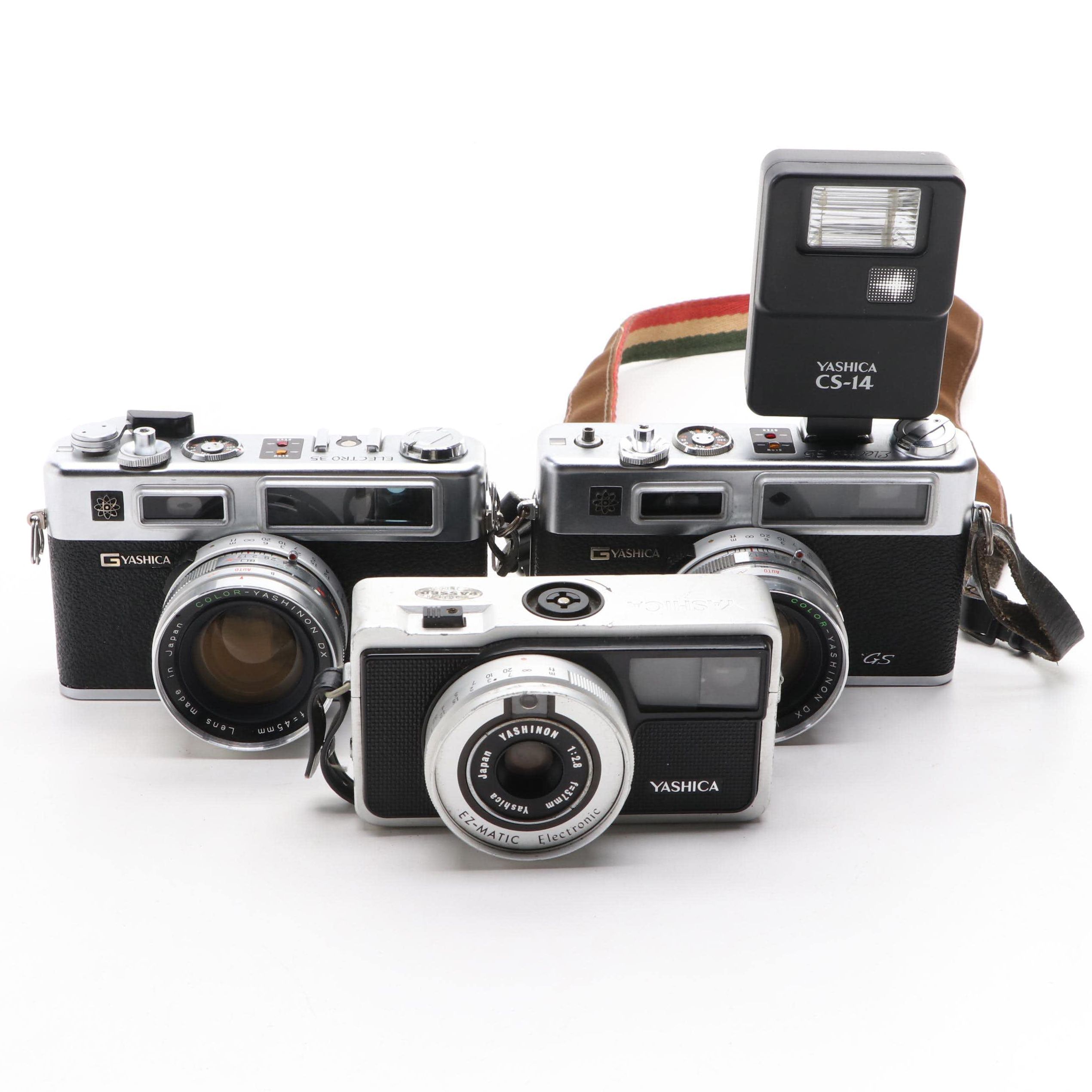 Yashica Electro 35 GS and GSN Camera with More Cameras and Accessories