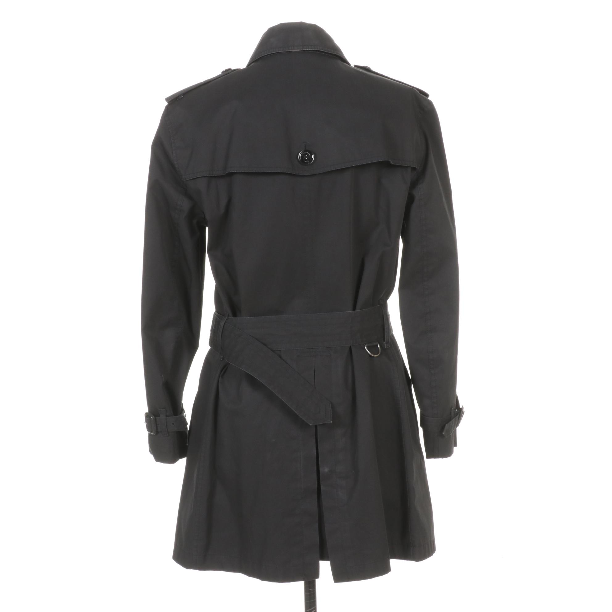 Burberry Brit Double Breasted Short Trench Coat