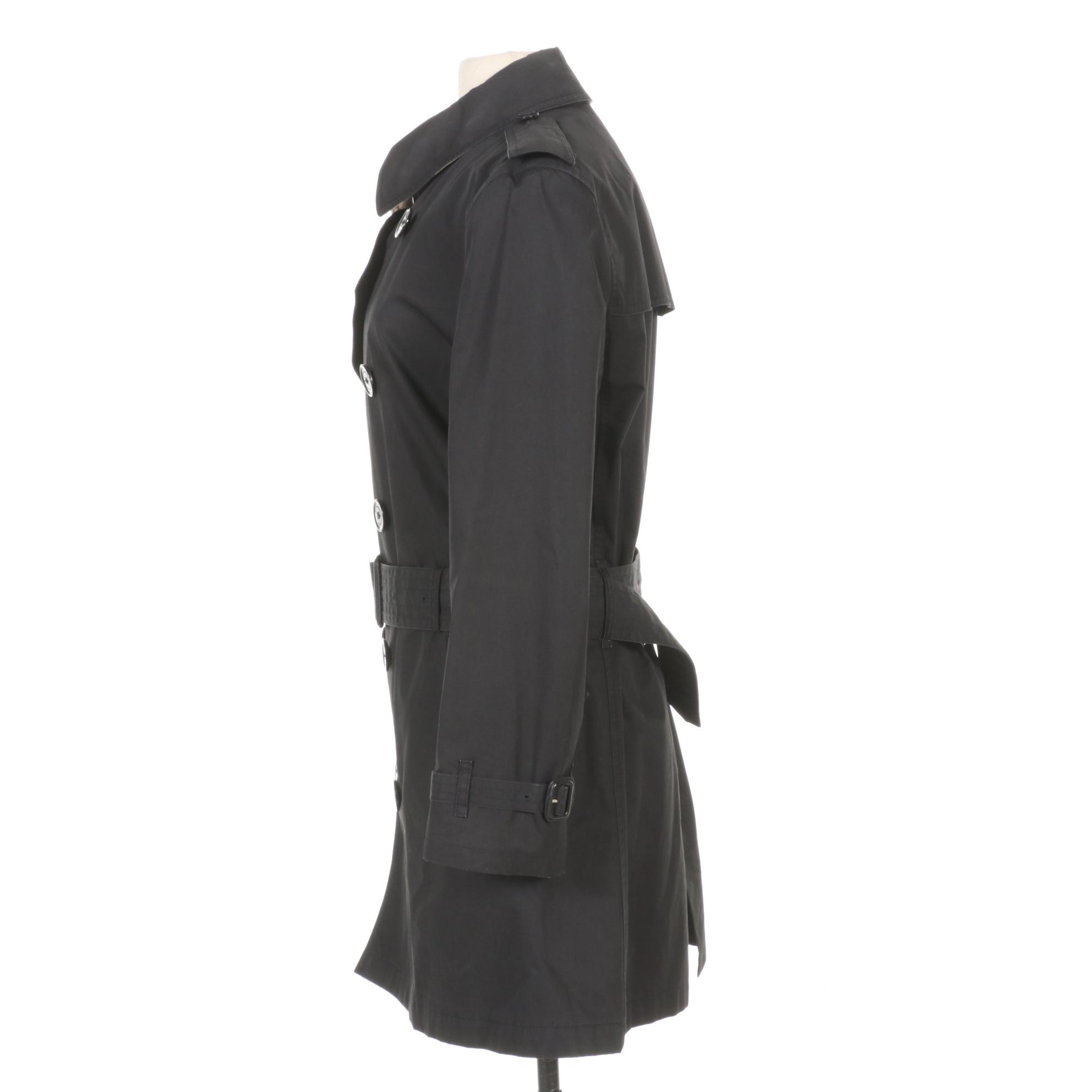 Burberry Brit Double Breasted Short Trench Coat