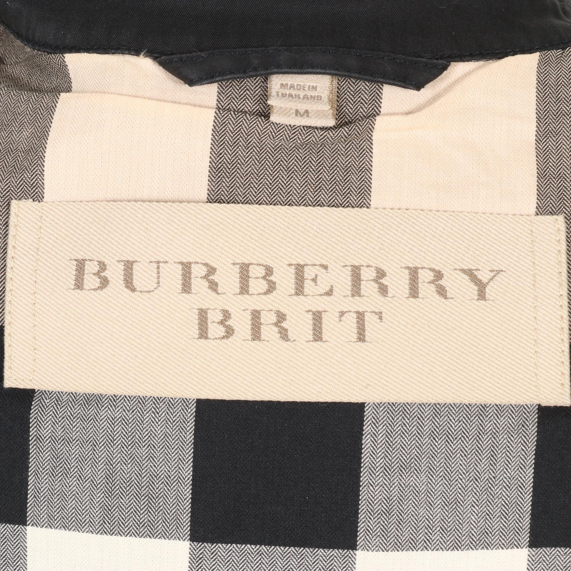 Burberry Brit Double Breasted Short Trench Coat