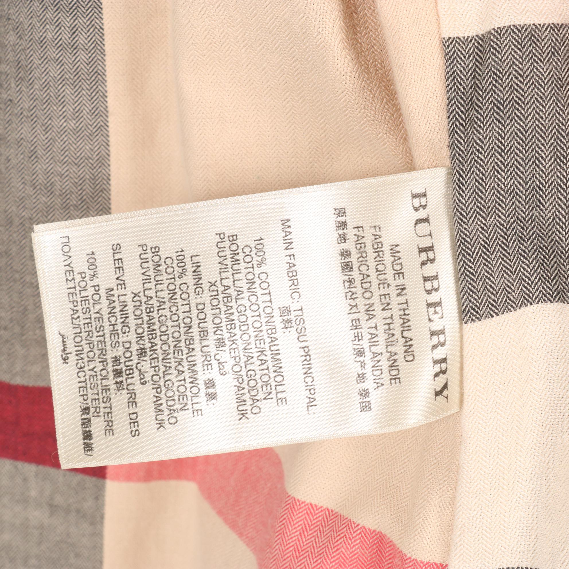 Burberry Brit Double Breasted Short Trench Coat