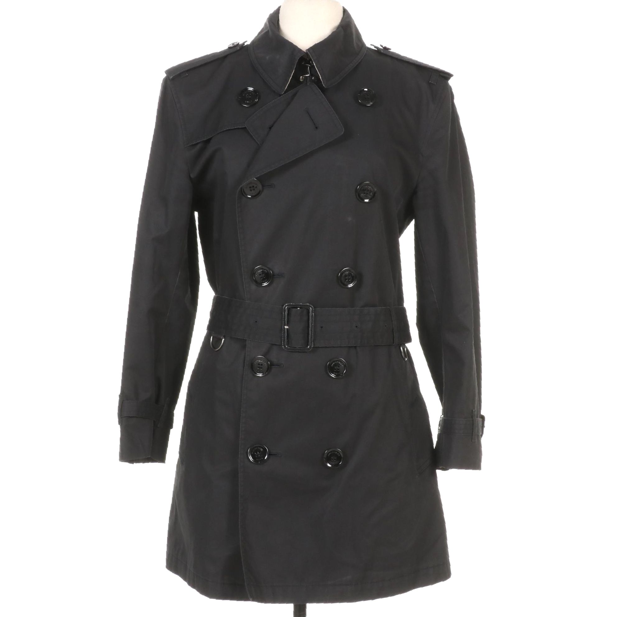 Burberry Brit Double Breasted Short Trench Coat