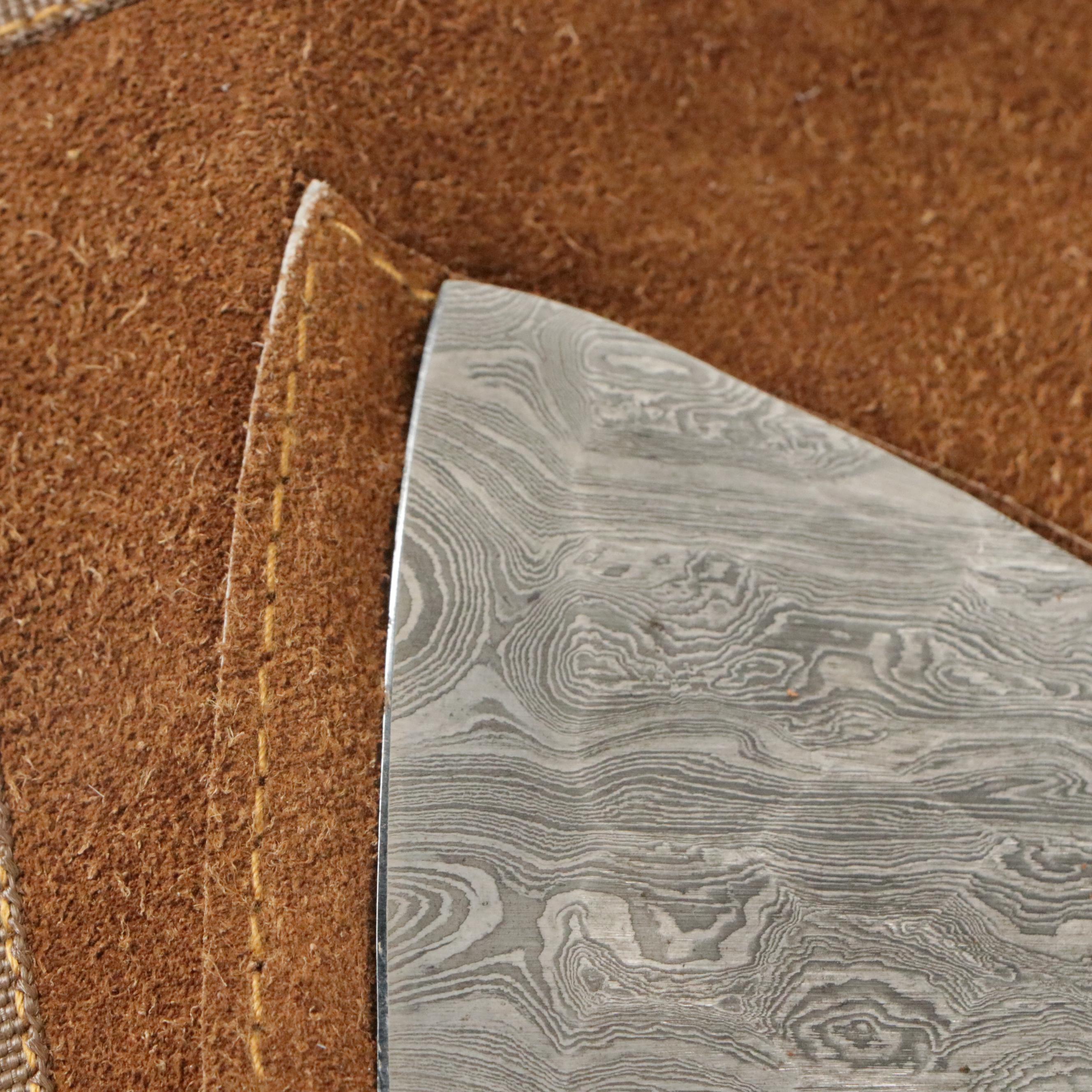 Steel and Wooden Handled Chefs Knife Case in Rolled Case