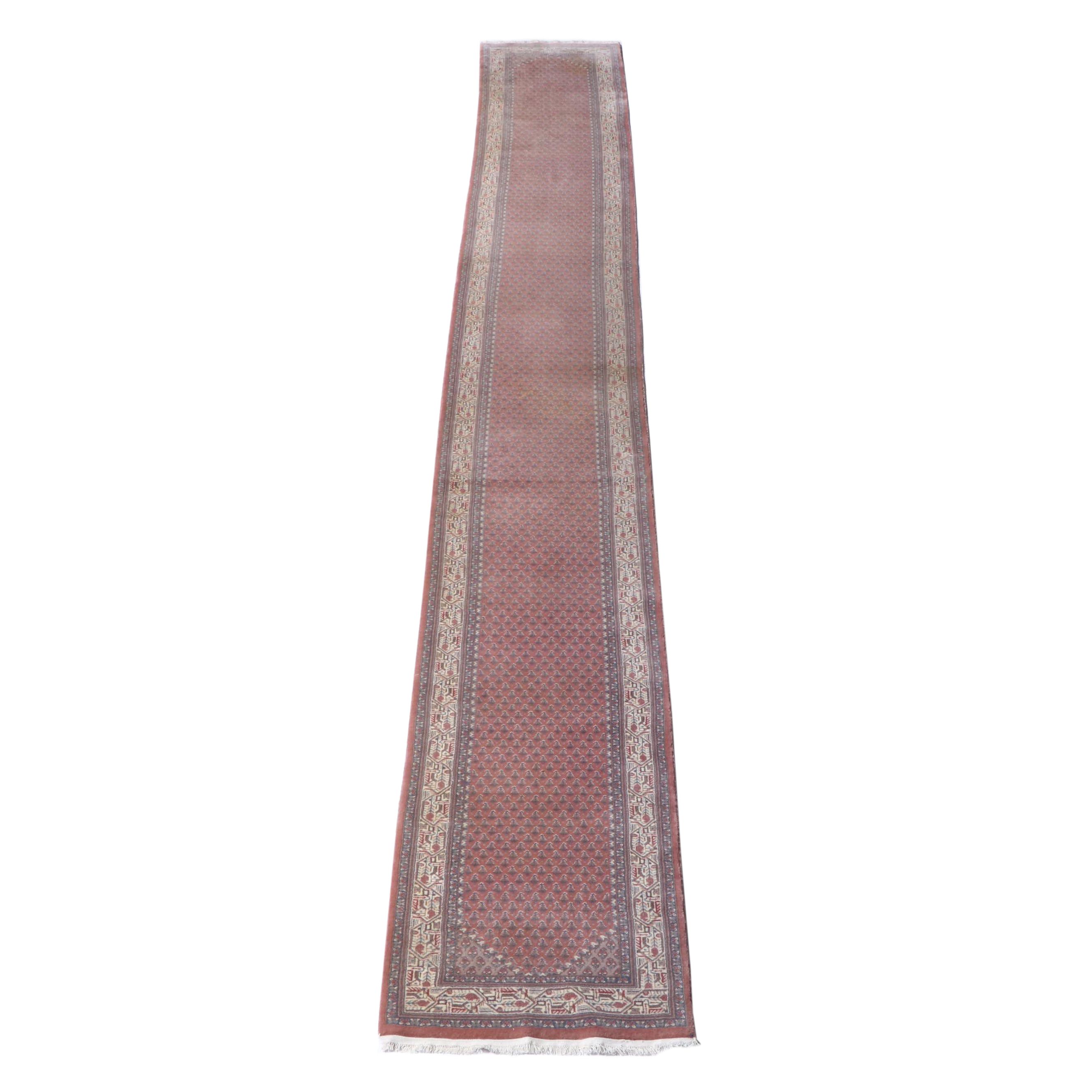 2'6 x 20'4 Hand-Knotted Persian Seraband Carpet Runner