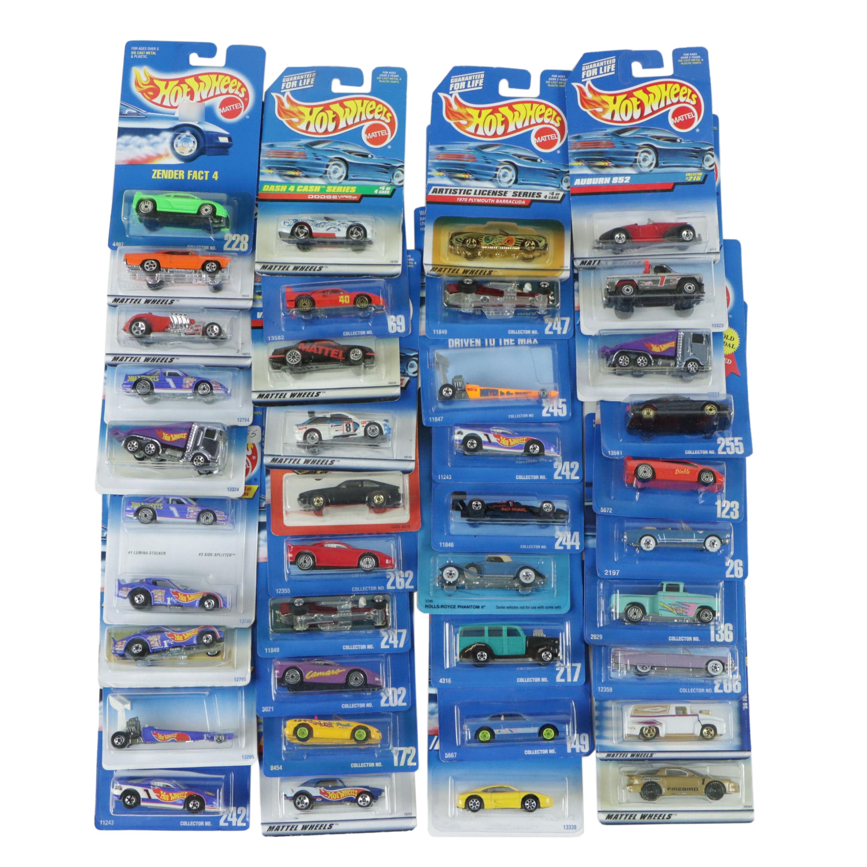 Mattel Hot Wheels Rolls-Royce Phantom, Ferrari 355, and Other Toy Cars