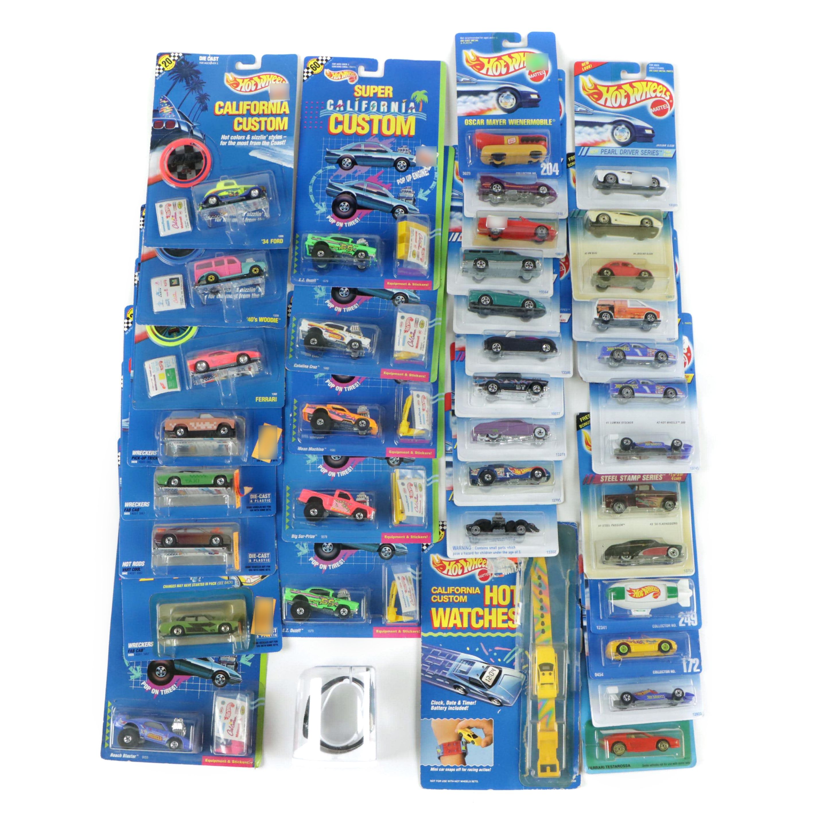 Hot Wheels ConVertAbles, Hot Watches, California Custom, and More Toy Cars
