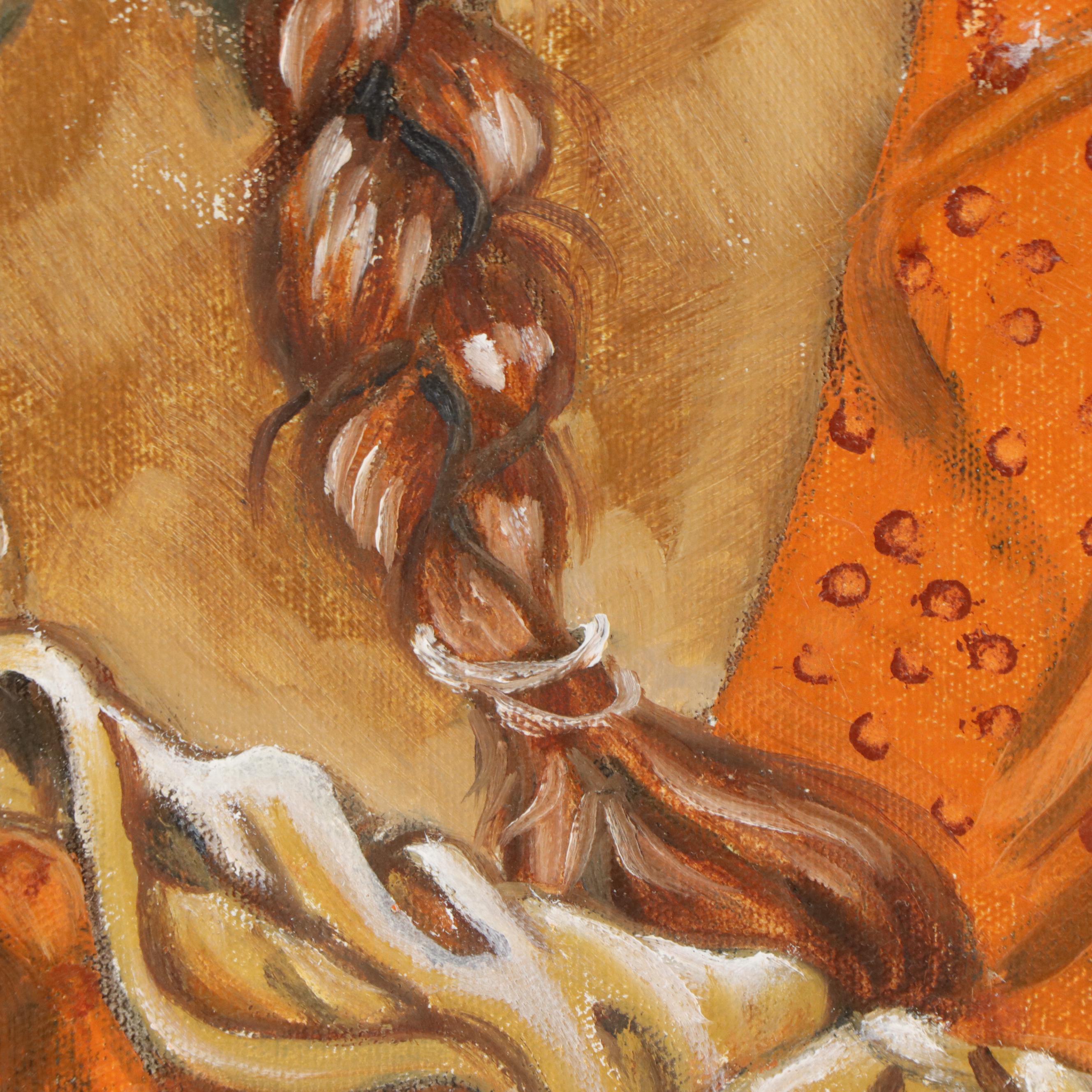 JH Asher Oil Painting of Pioneer