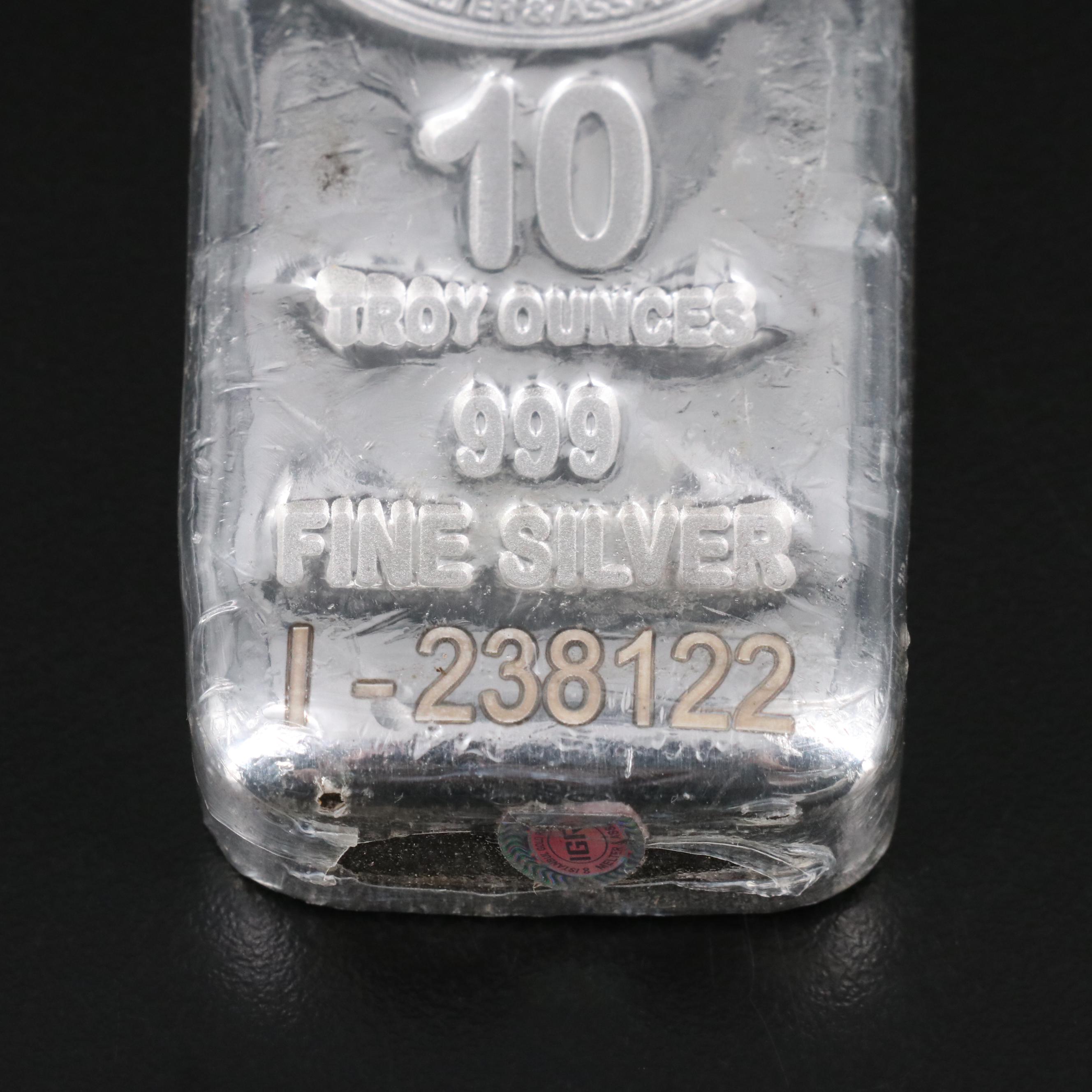 IGR Ten Ounce .999 Silver Bar