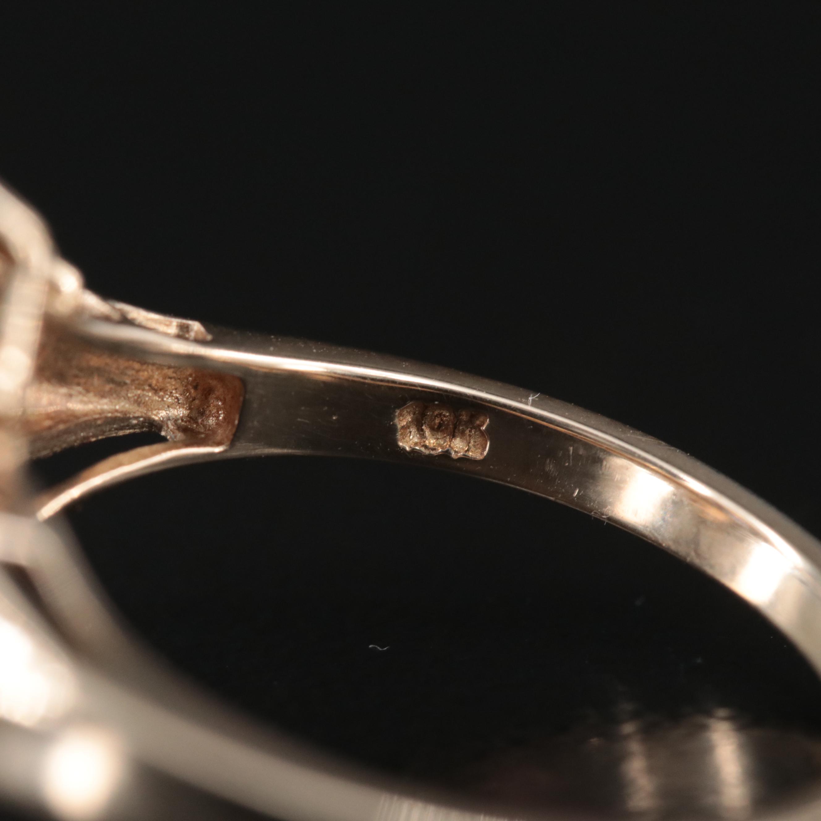 10K Tanzanite and Diamond Ring