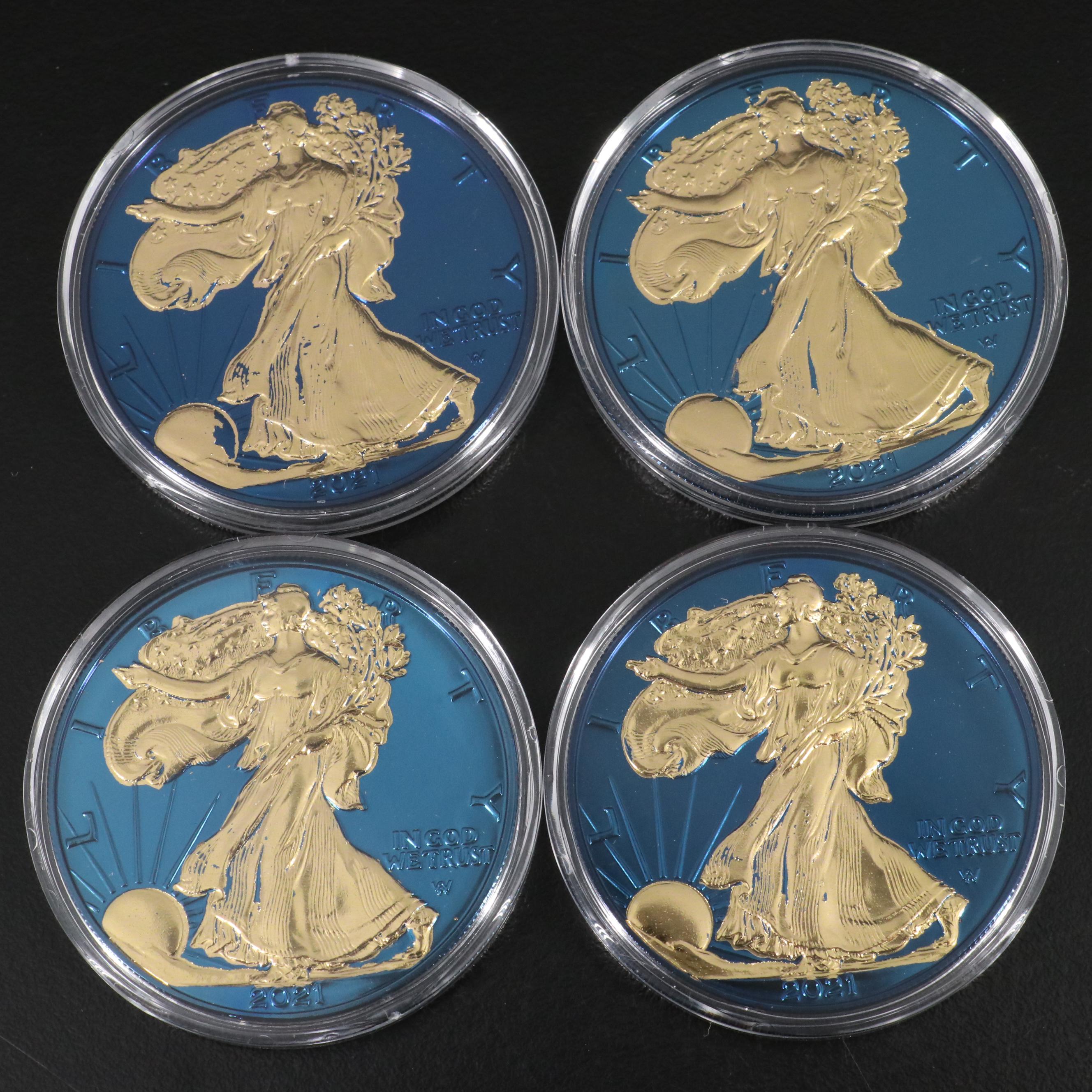 Group of Twenty 2021 Colorized American Silver Eagles