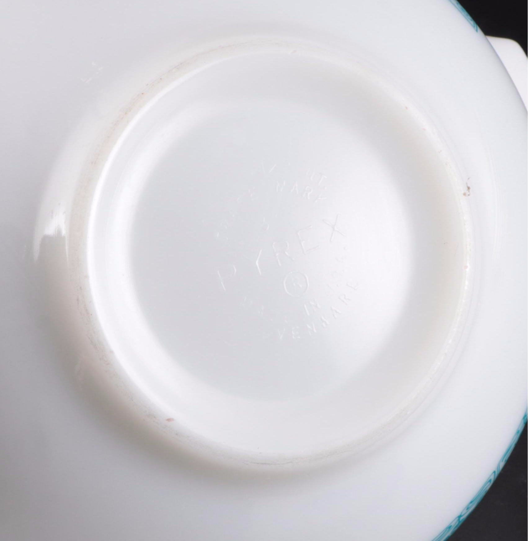 Pyrex "Horizon Blue" Glass Cinderella Bowls, 1969–1972