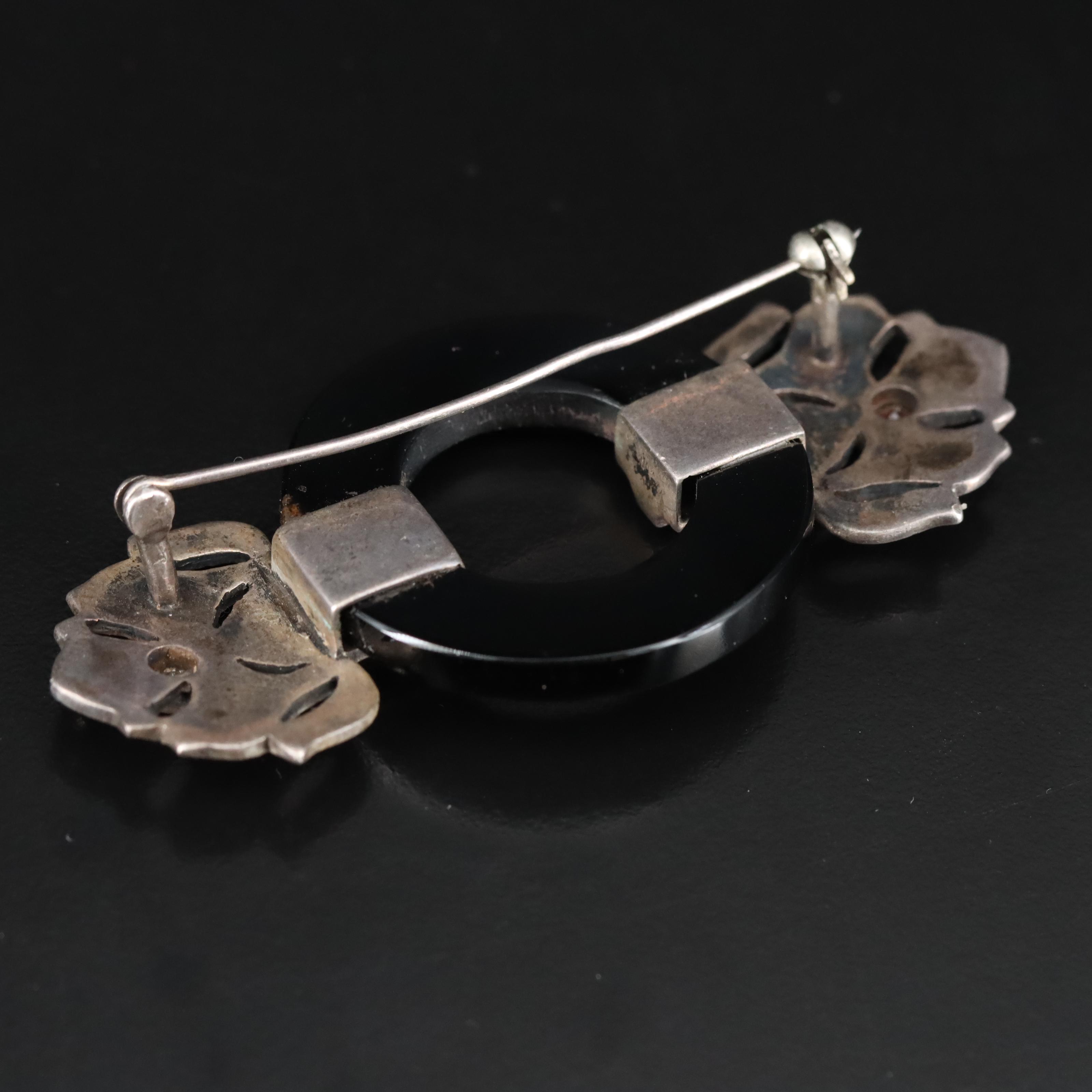 Vintage Sterling Marcasite Jewelry Including Art Deco and Carnelian