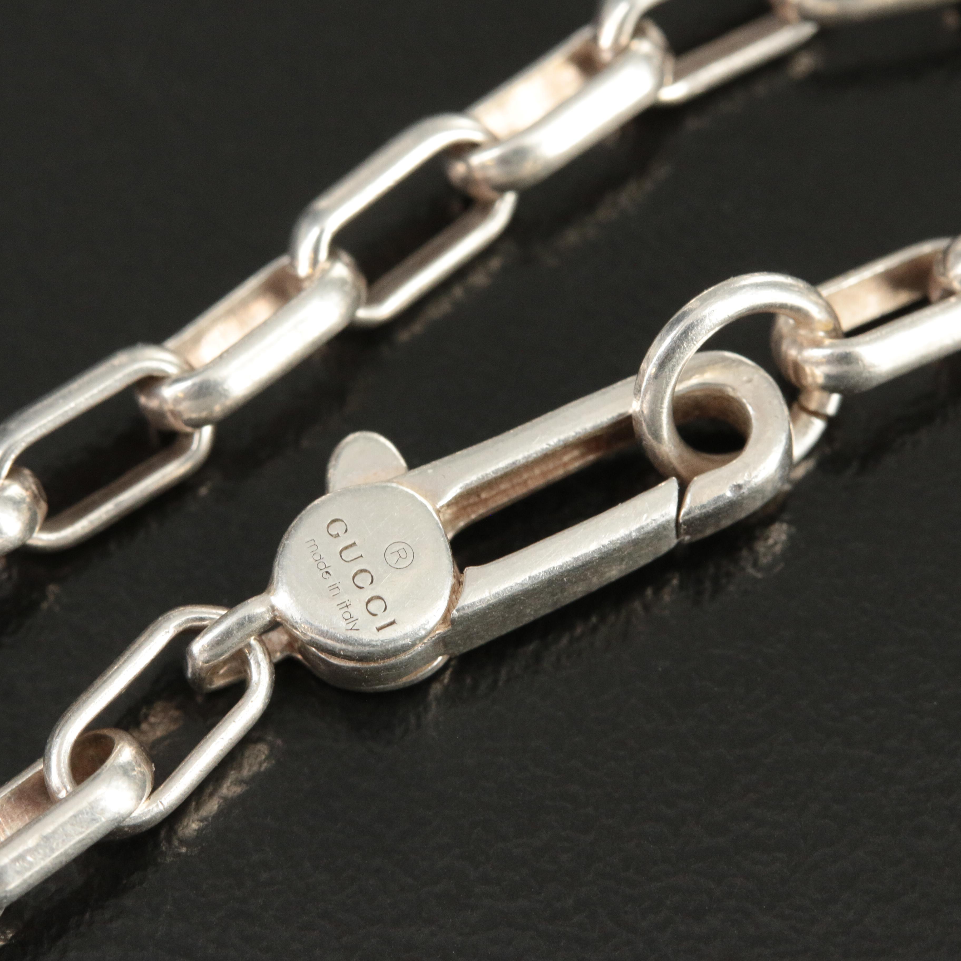 Gucci Sterling 'GG' Necklace