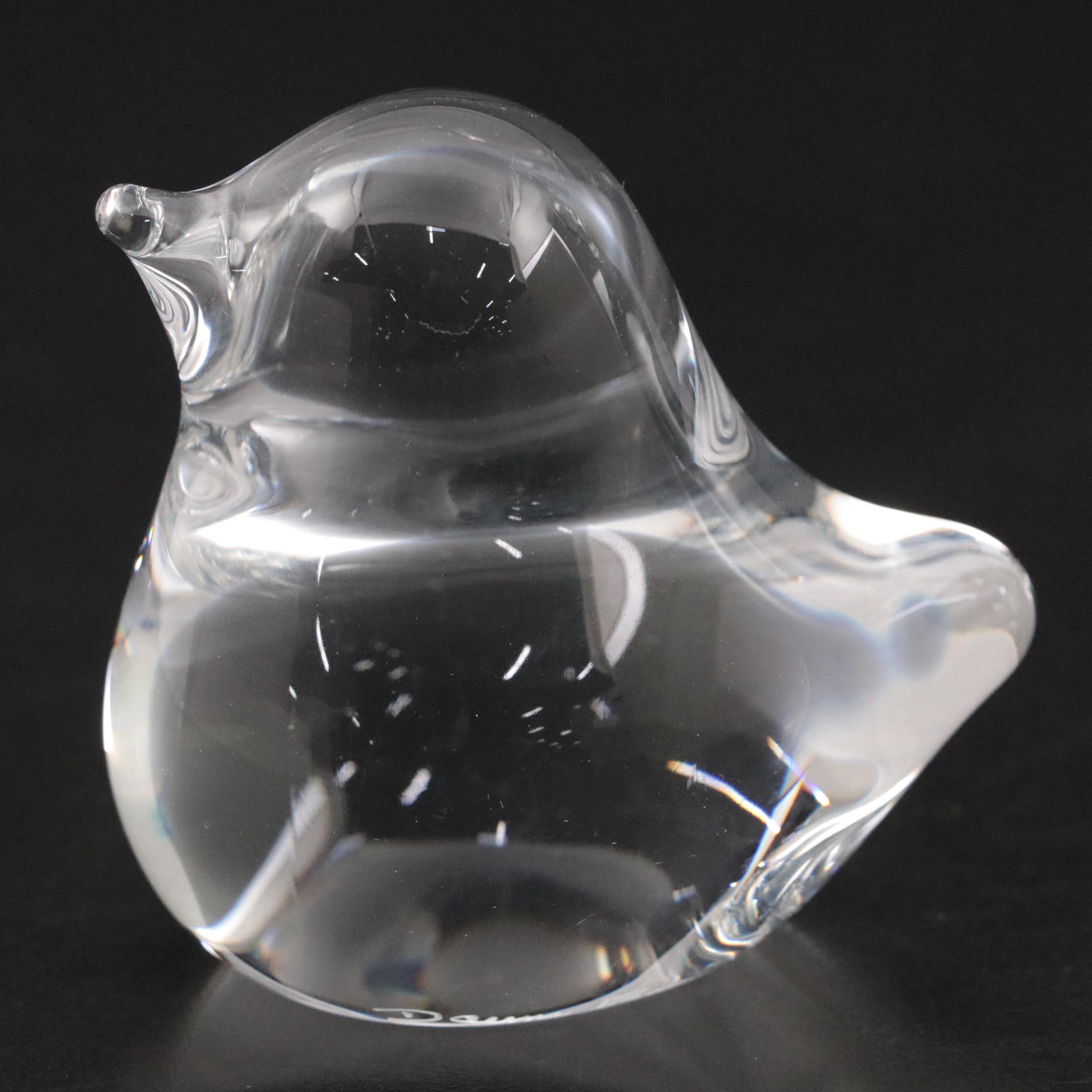 Daum French Crystal Bird Figurines