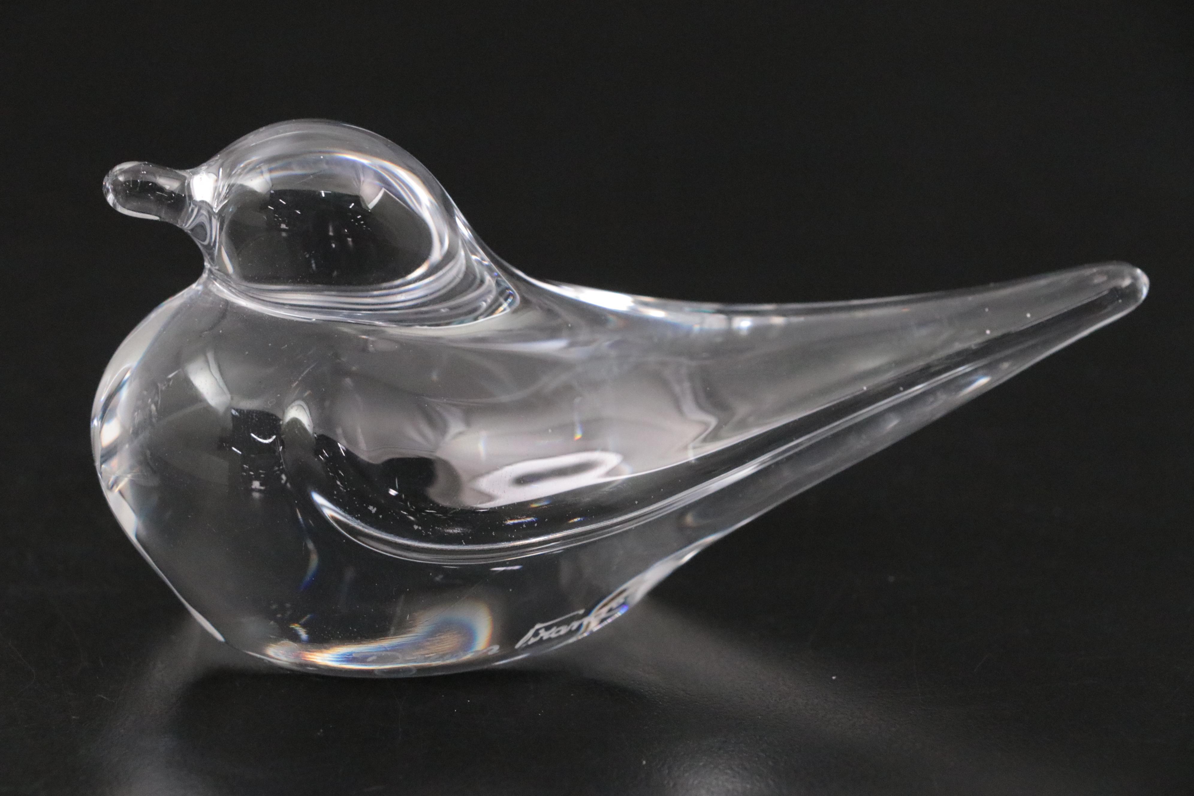 Daum French Crystal Bird Figurines