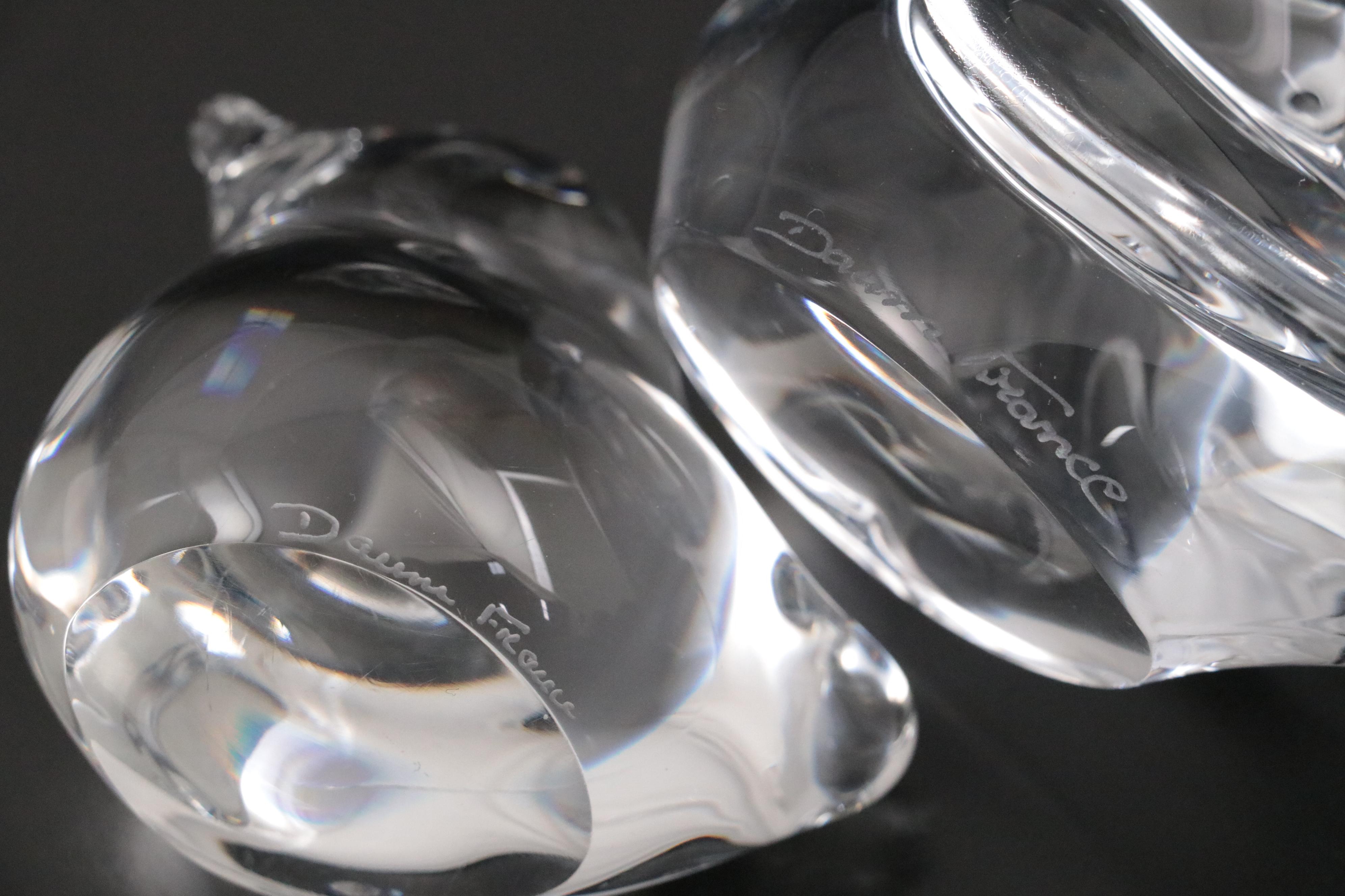 Daum French Crystal Bird Figurines