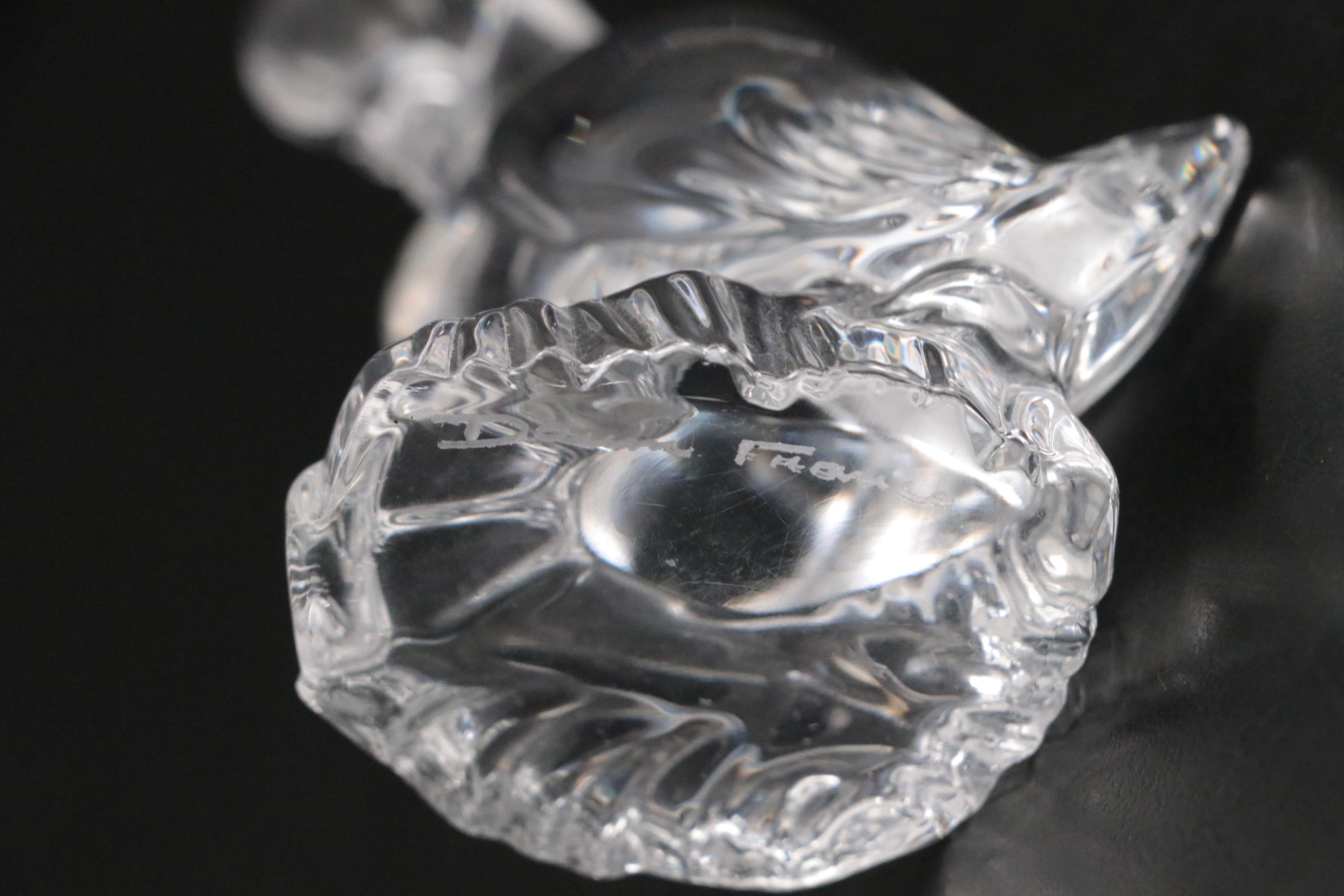 Daum French Crystal Bird Figurines