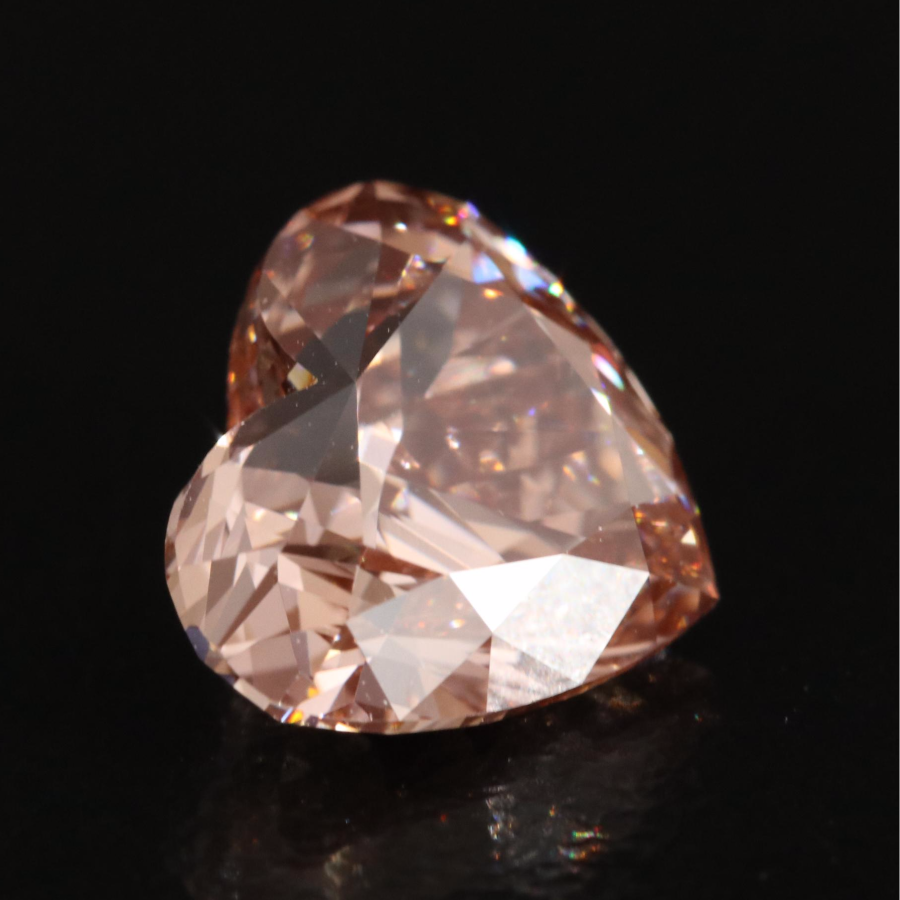 Loose 2.51 CT Fancy Orangy Pink Diamond