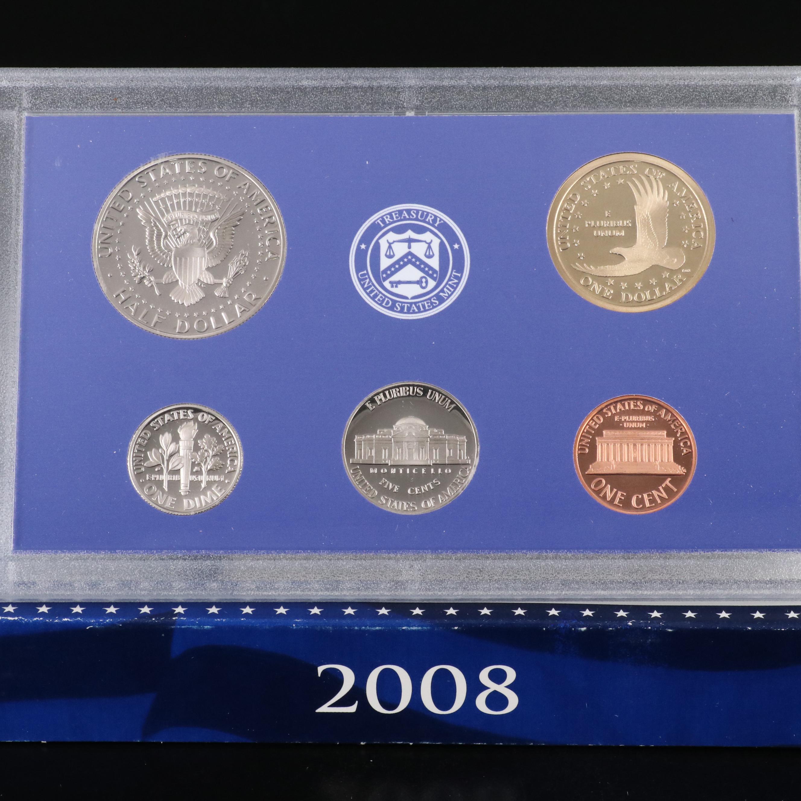 Four Different U.S. Proof Sets, 2008-2011