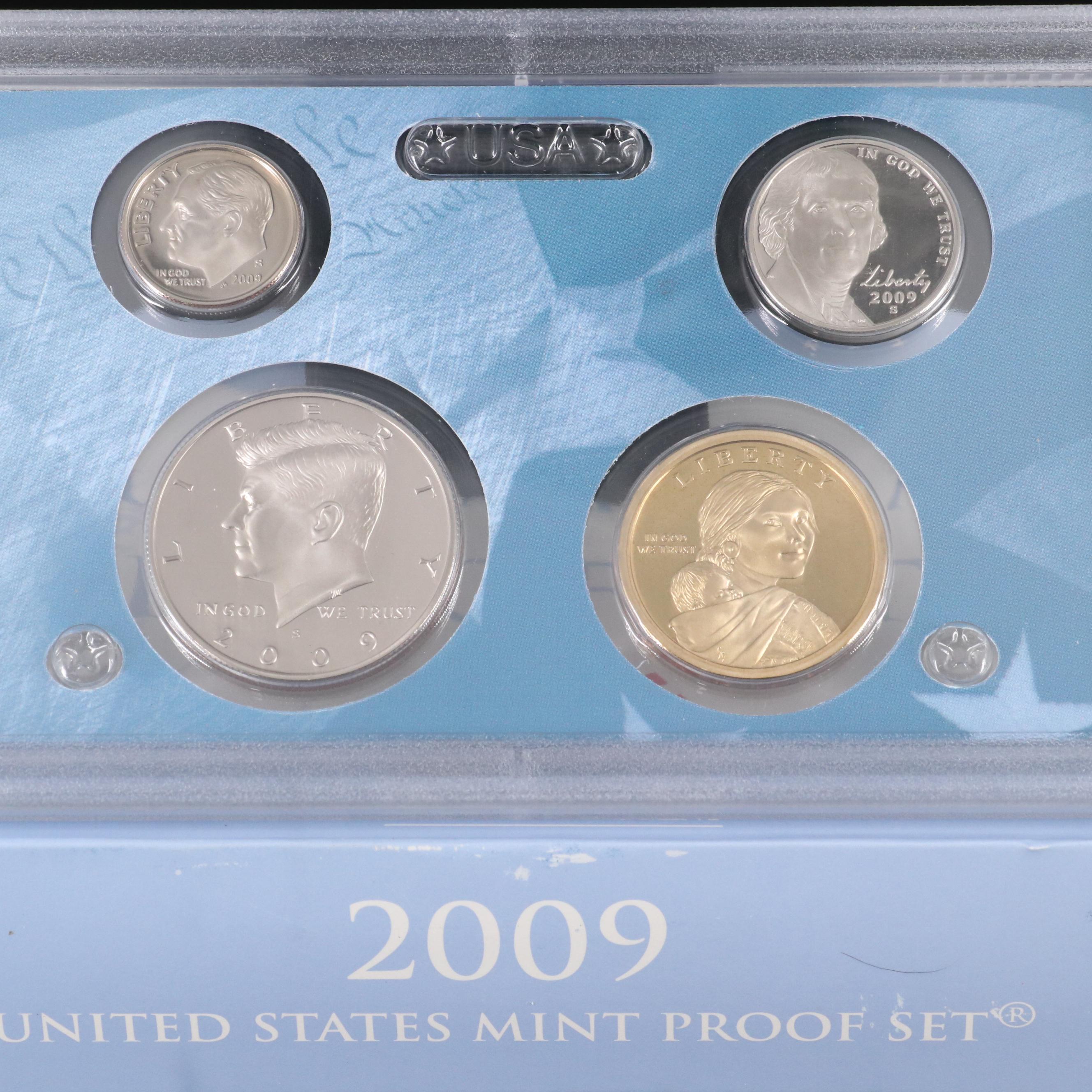 Four Different U.S. Proof Sets, 2008-2011