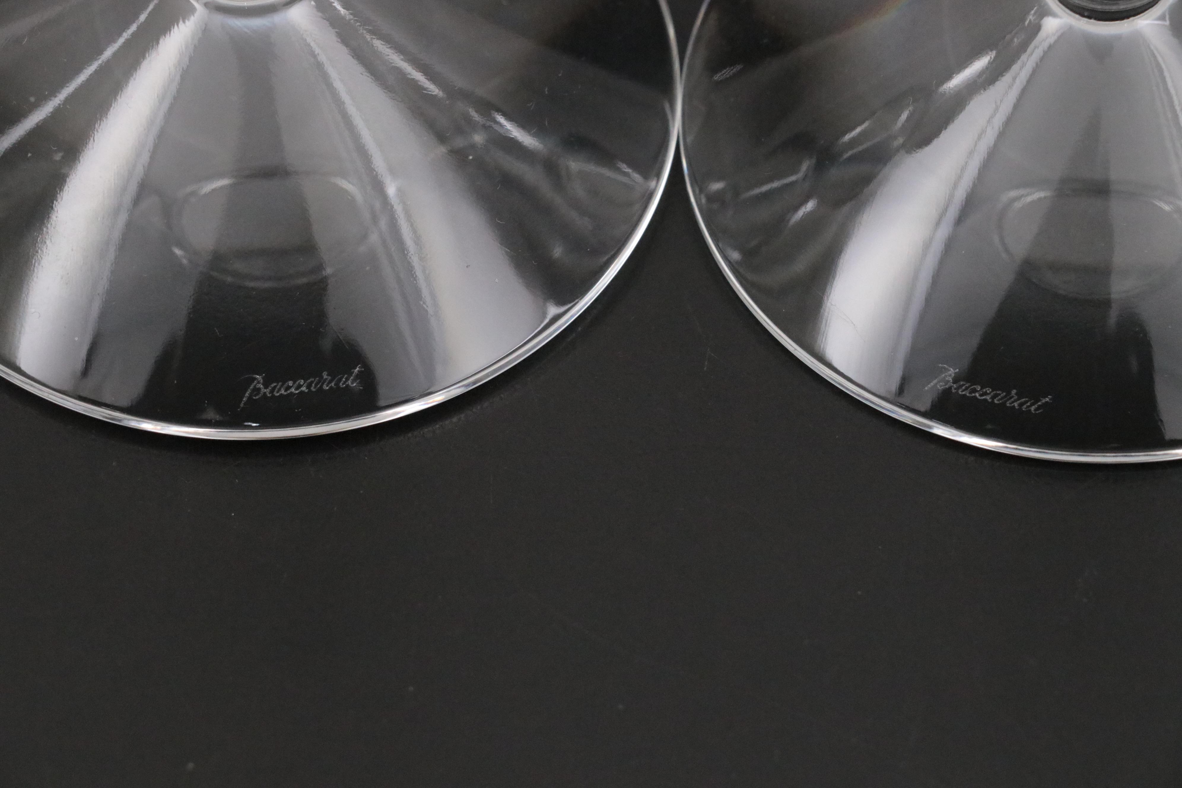 Baccarat "Vega" Crystal Champagne Flutes