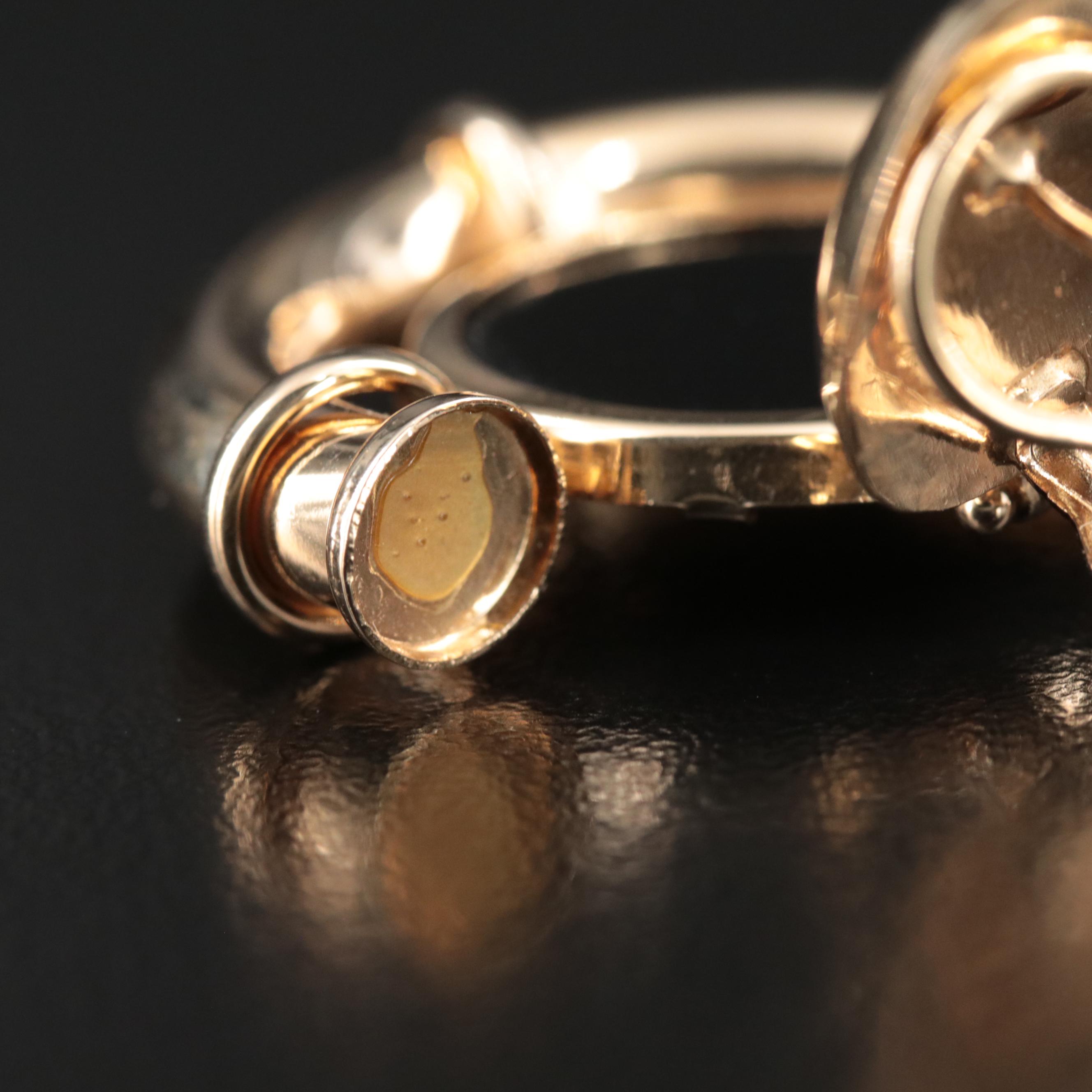 14K Black Onyx Earrings