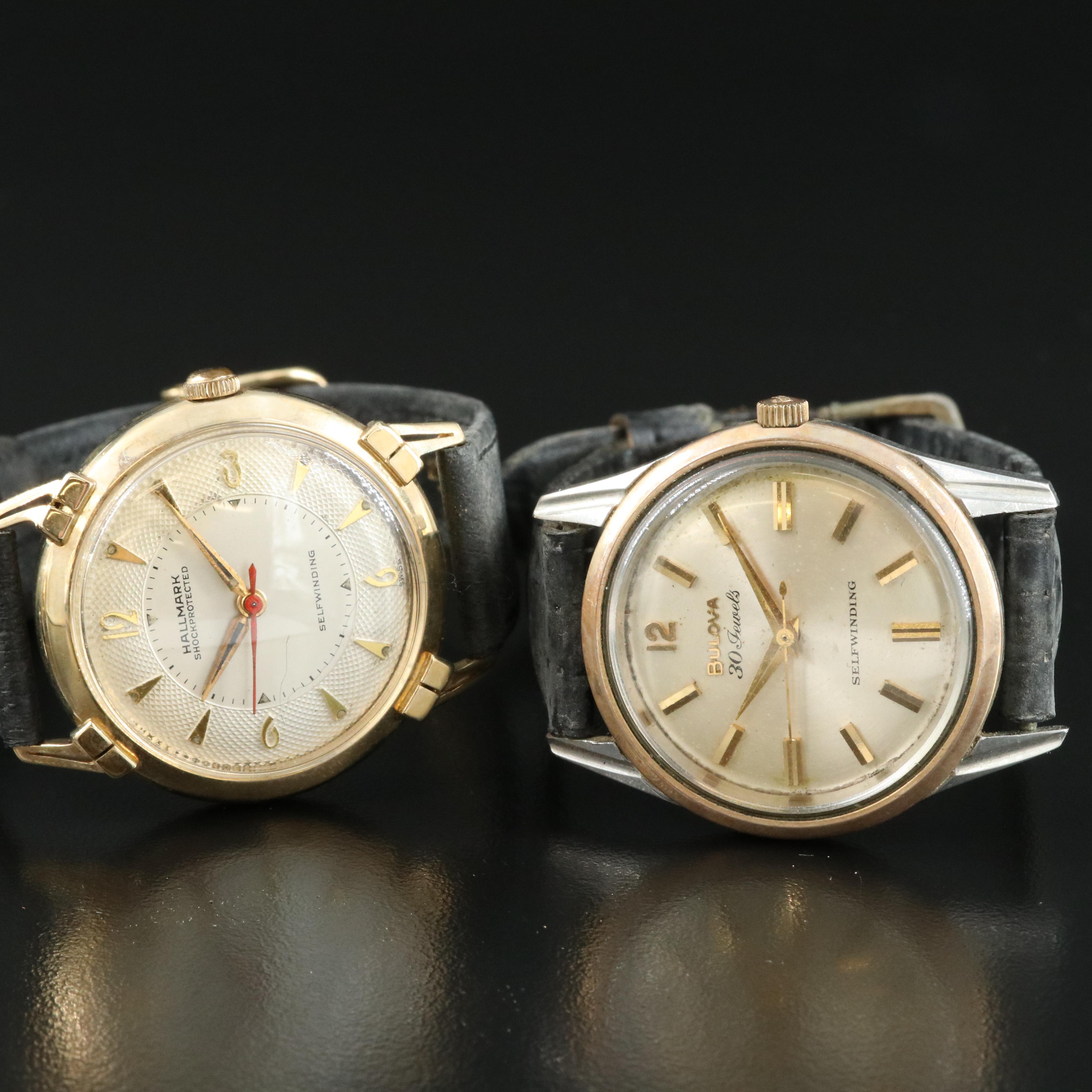 Four Gold, Gold-Filled, Gold-Plated Vintage Automatic Watches