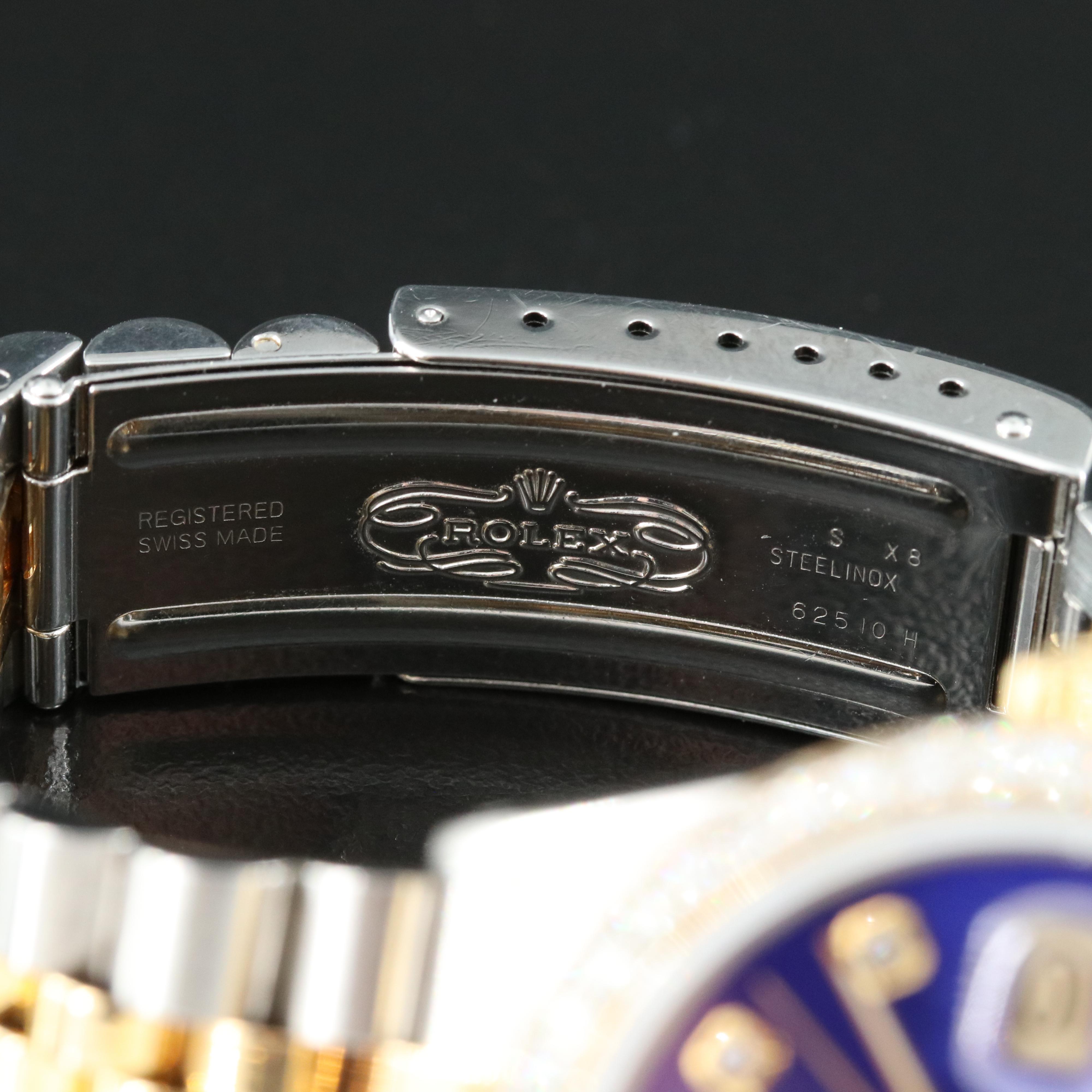 1984 Rolex Custom 1.59 CTW Diamond Dial and Bezel Datejust Watch