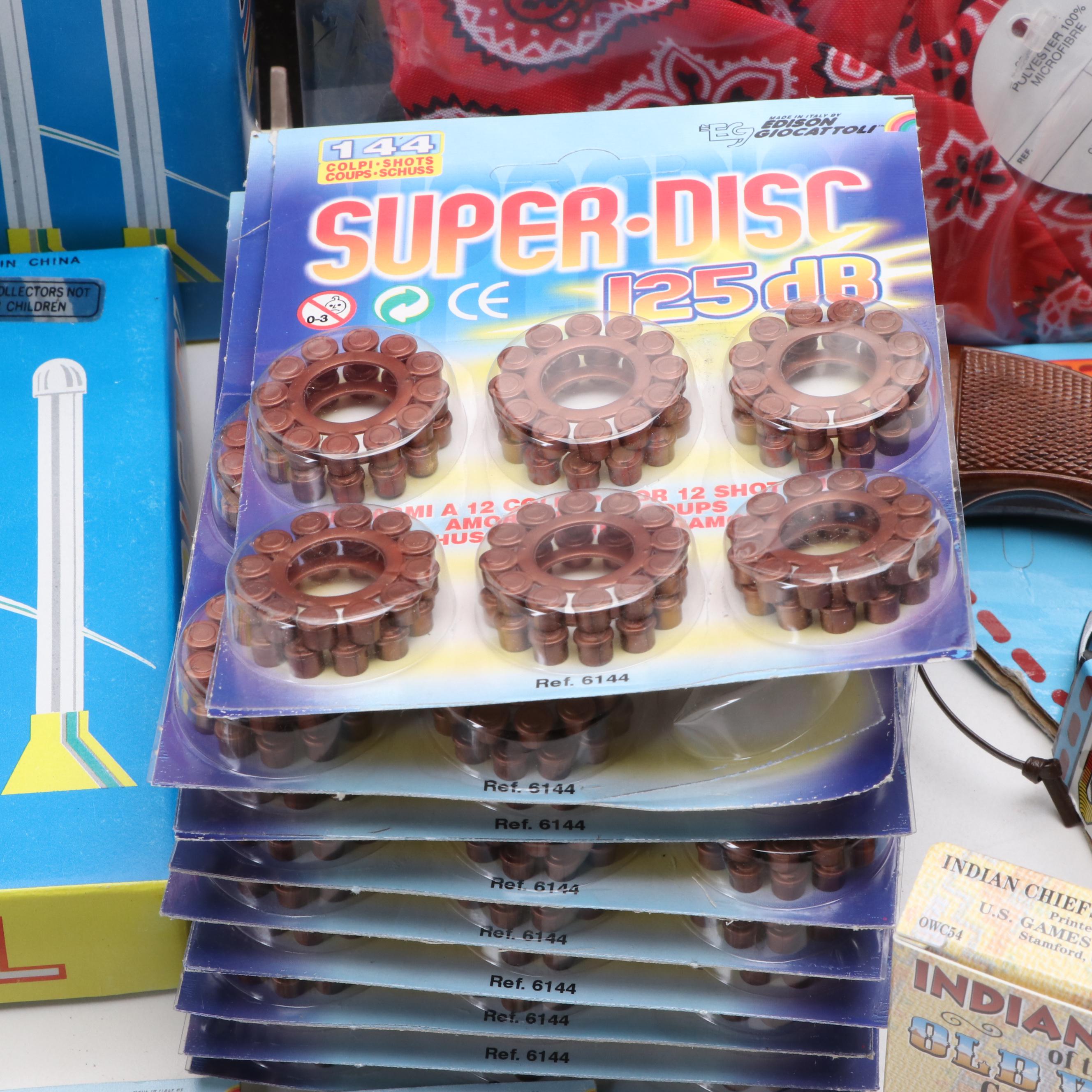 Dart Pistol, Super Disc Cap Gun Rounds, Cap Gun Revolver and More