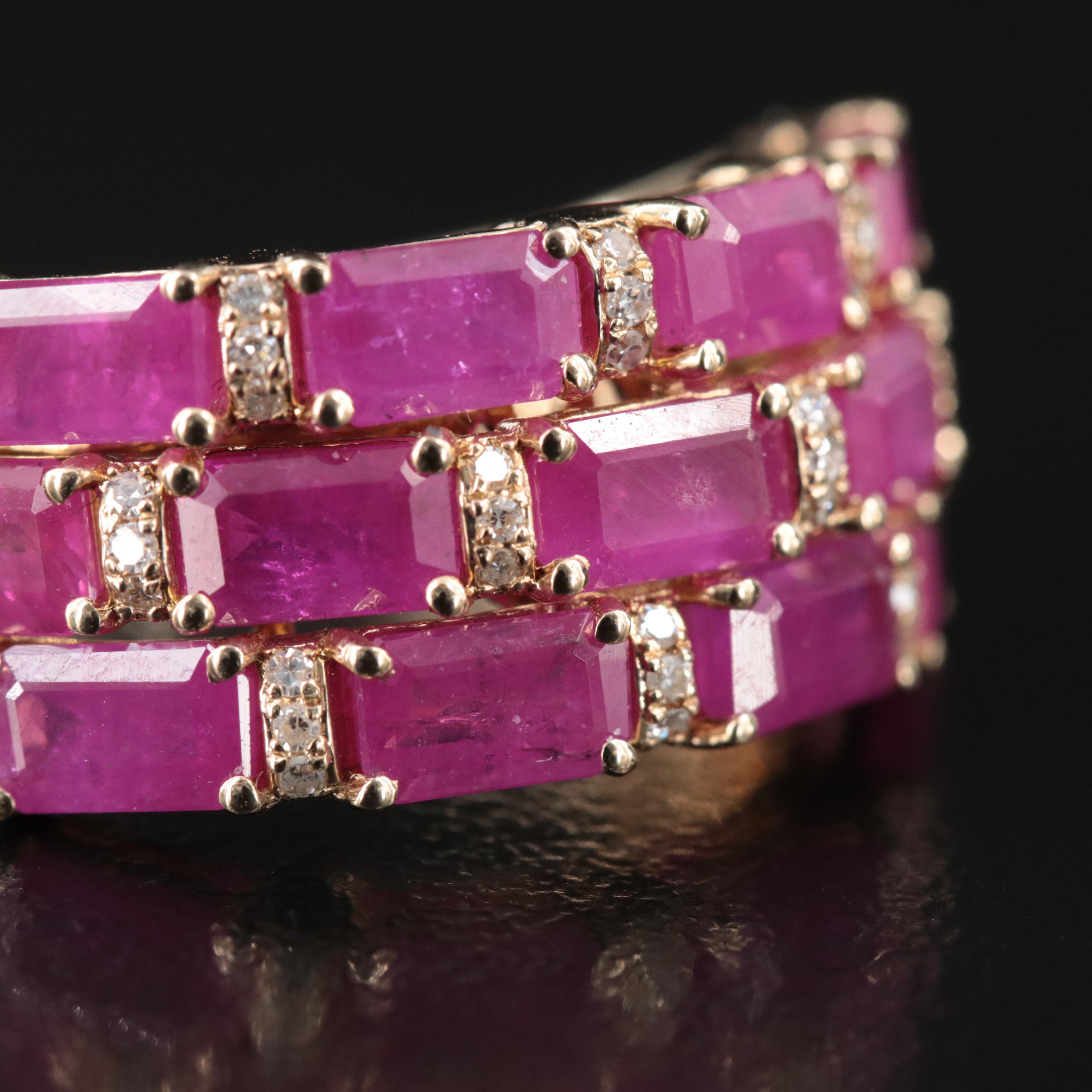 EFFY 14K Ruby and Diamond Ring