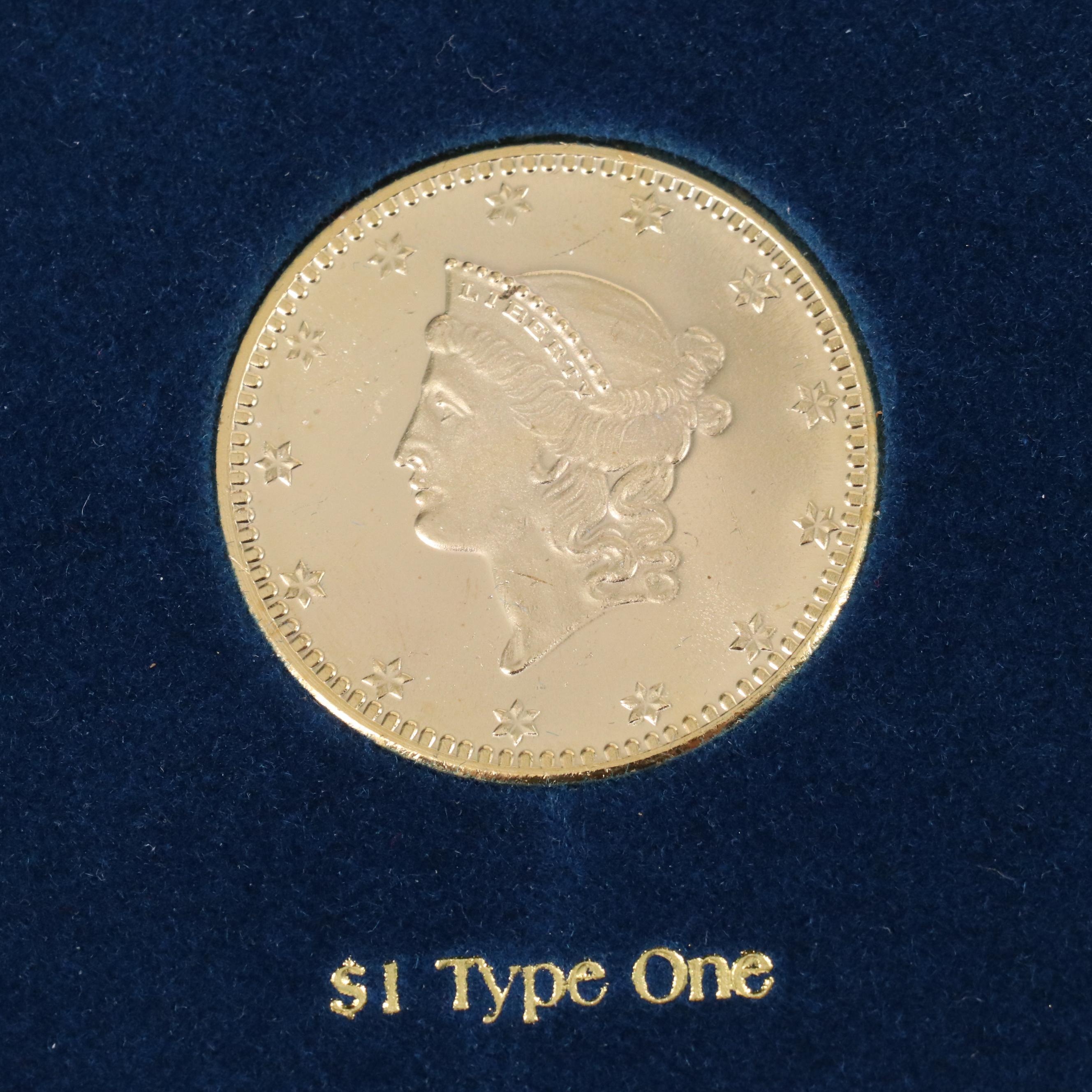 "A Tribute to America's Most Beautiful Gold Coins" Replica Set