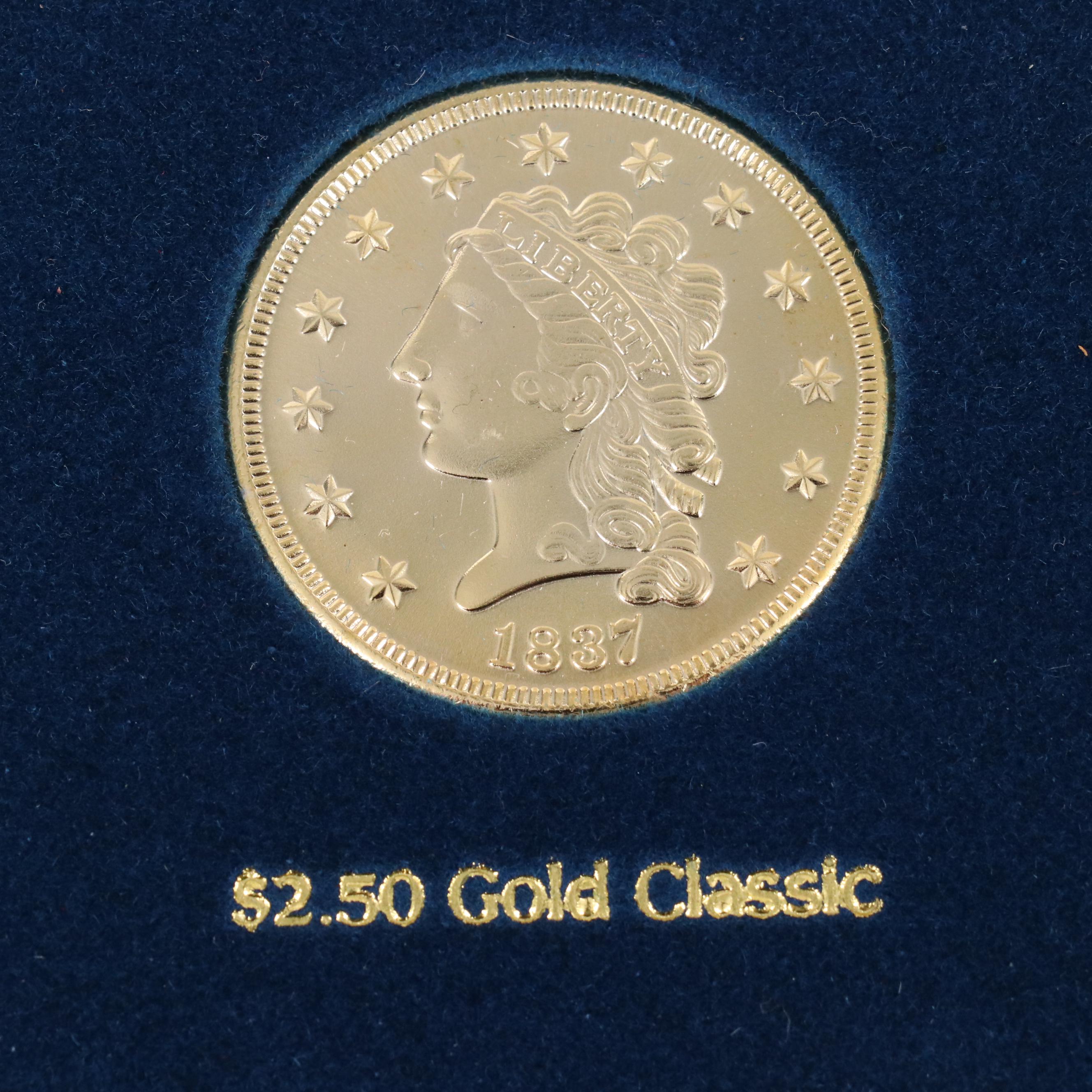 "A Tribute to America's Most Beautiful Gold Coins" Replica Set