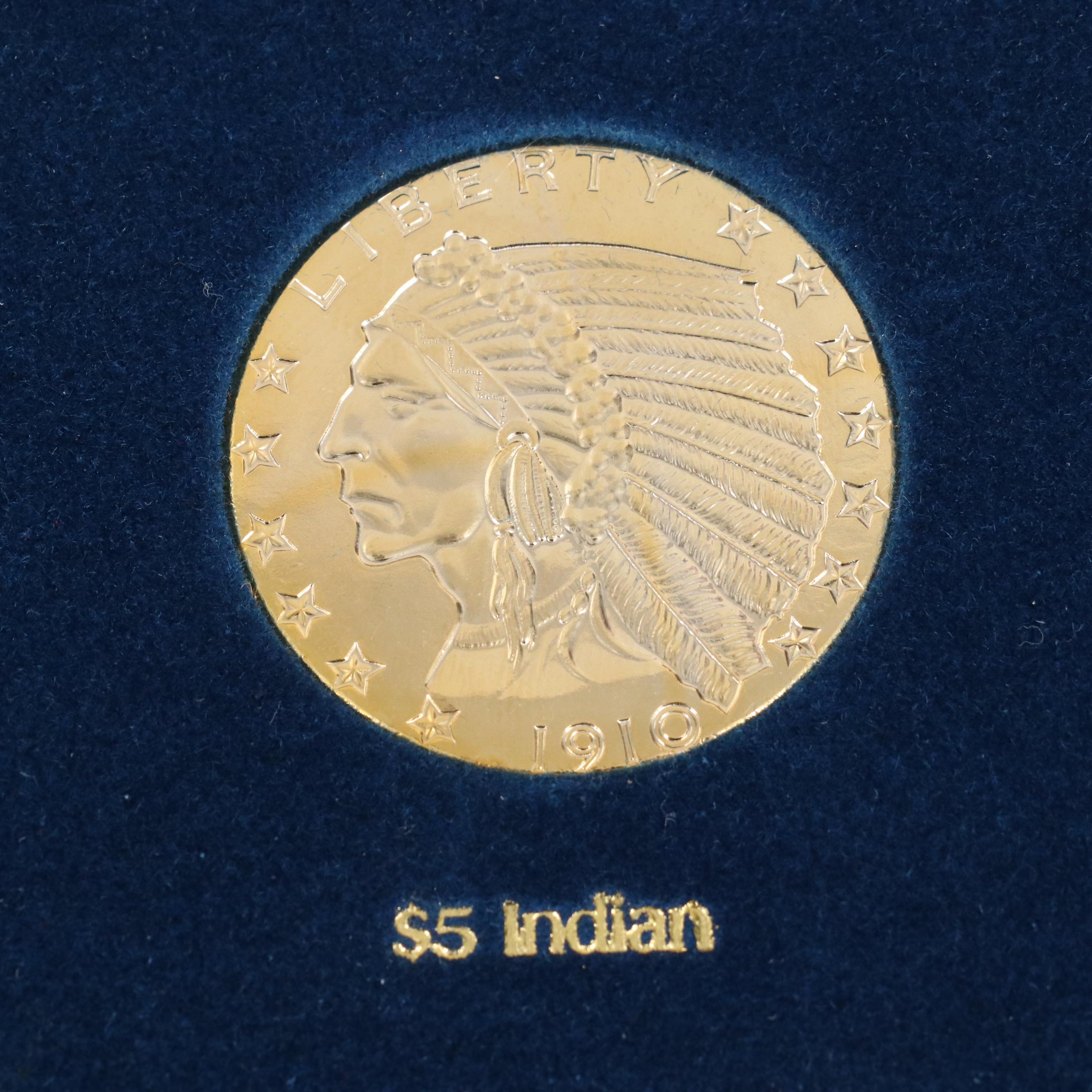 "A Tribute to America's Most Beautiful Gold Coins" Replica Set