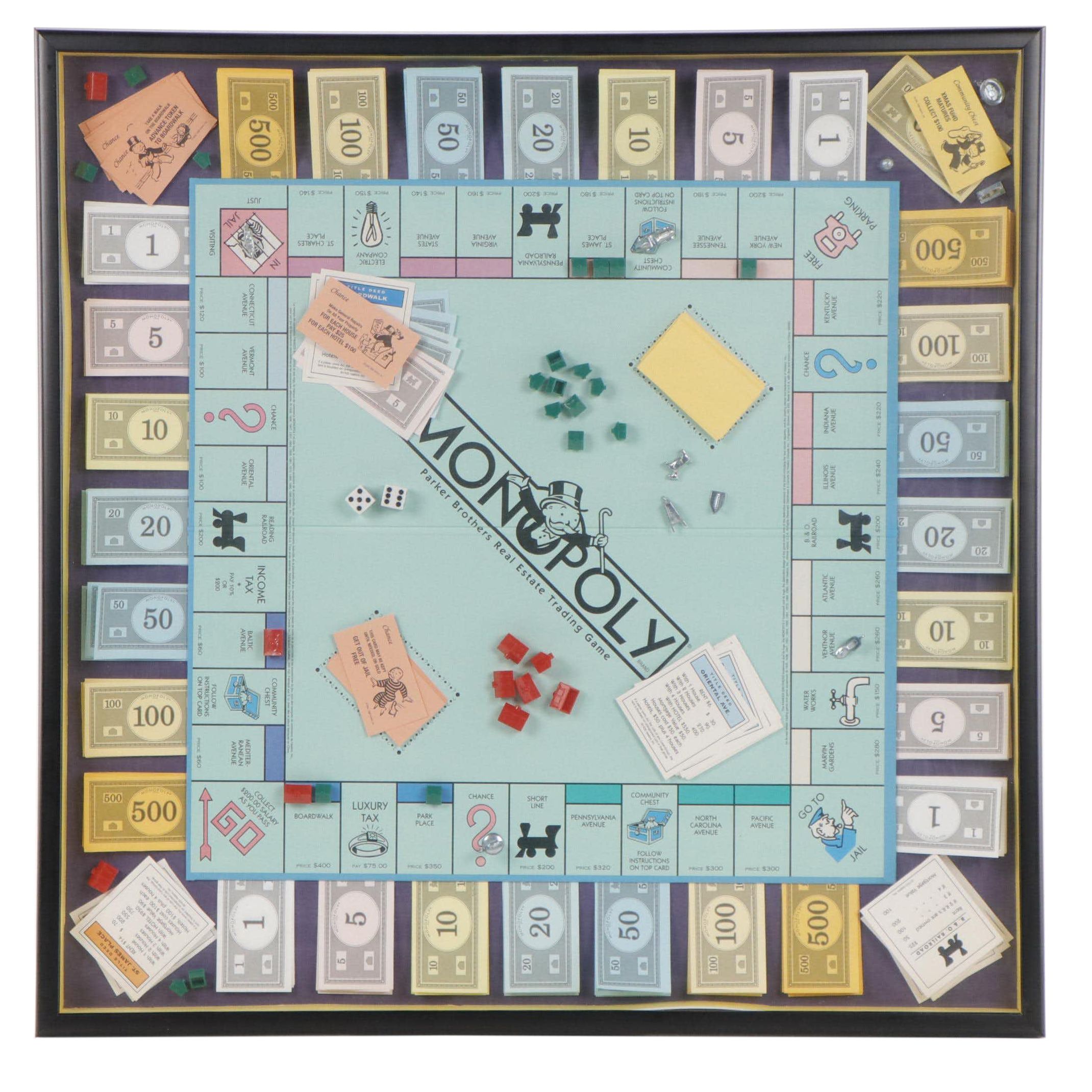 Framed Monopoly Board Game