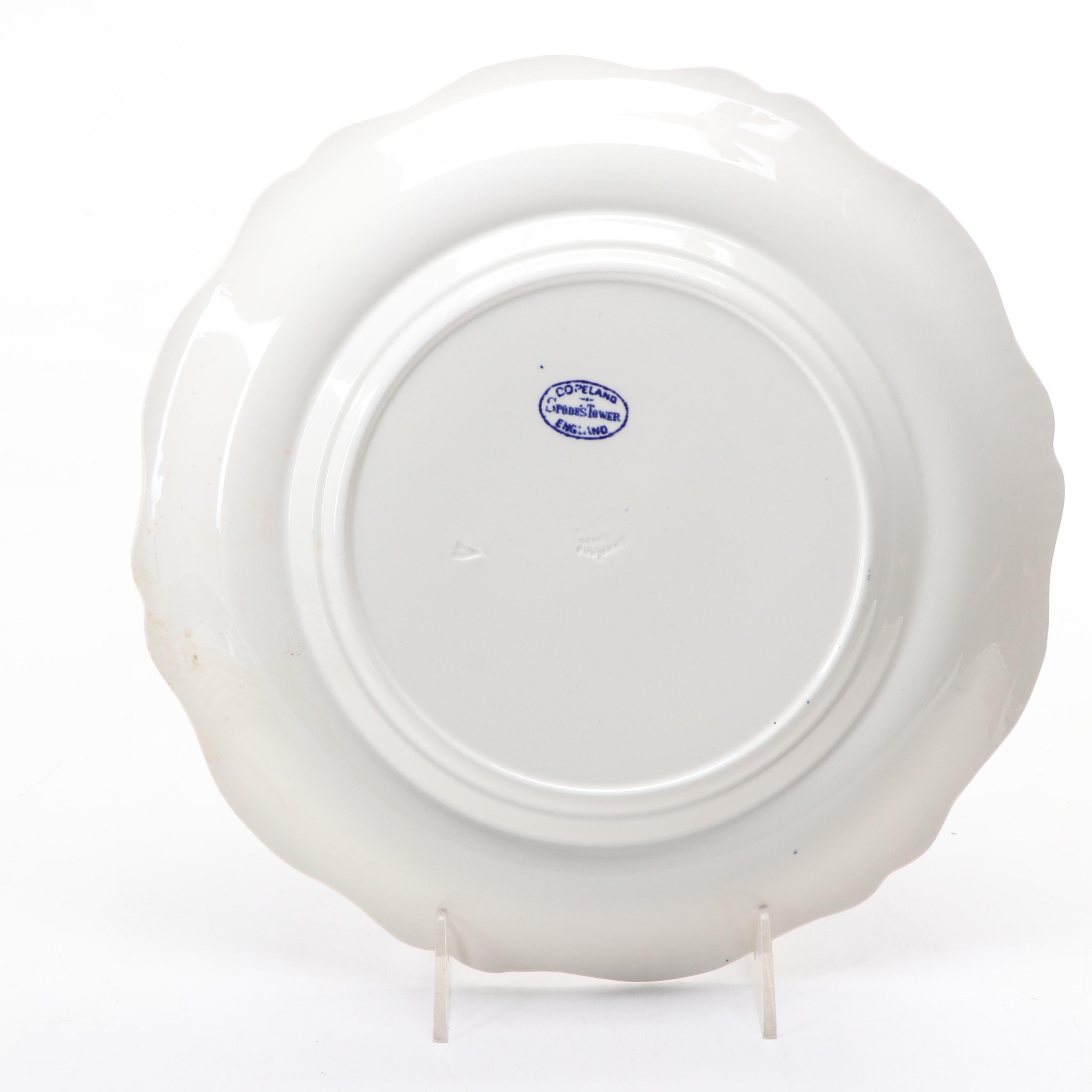 Copeland Spode"Tower Blue" Ceramic Tableware, 20th Century