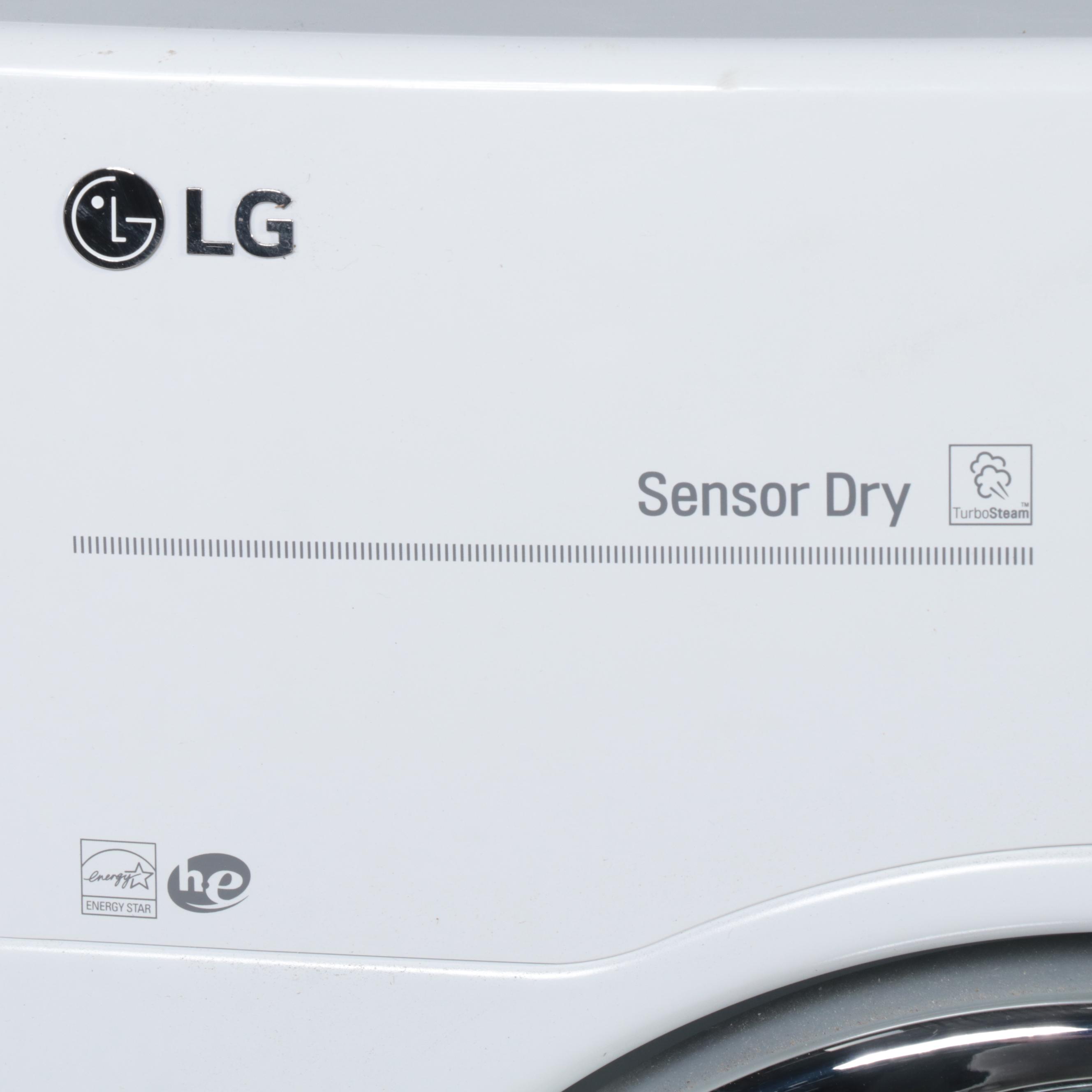 LG 7.4 Cu. Ft. White Sensor Dry Gas-Powered Dryer