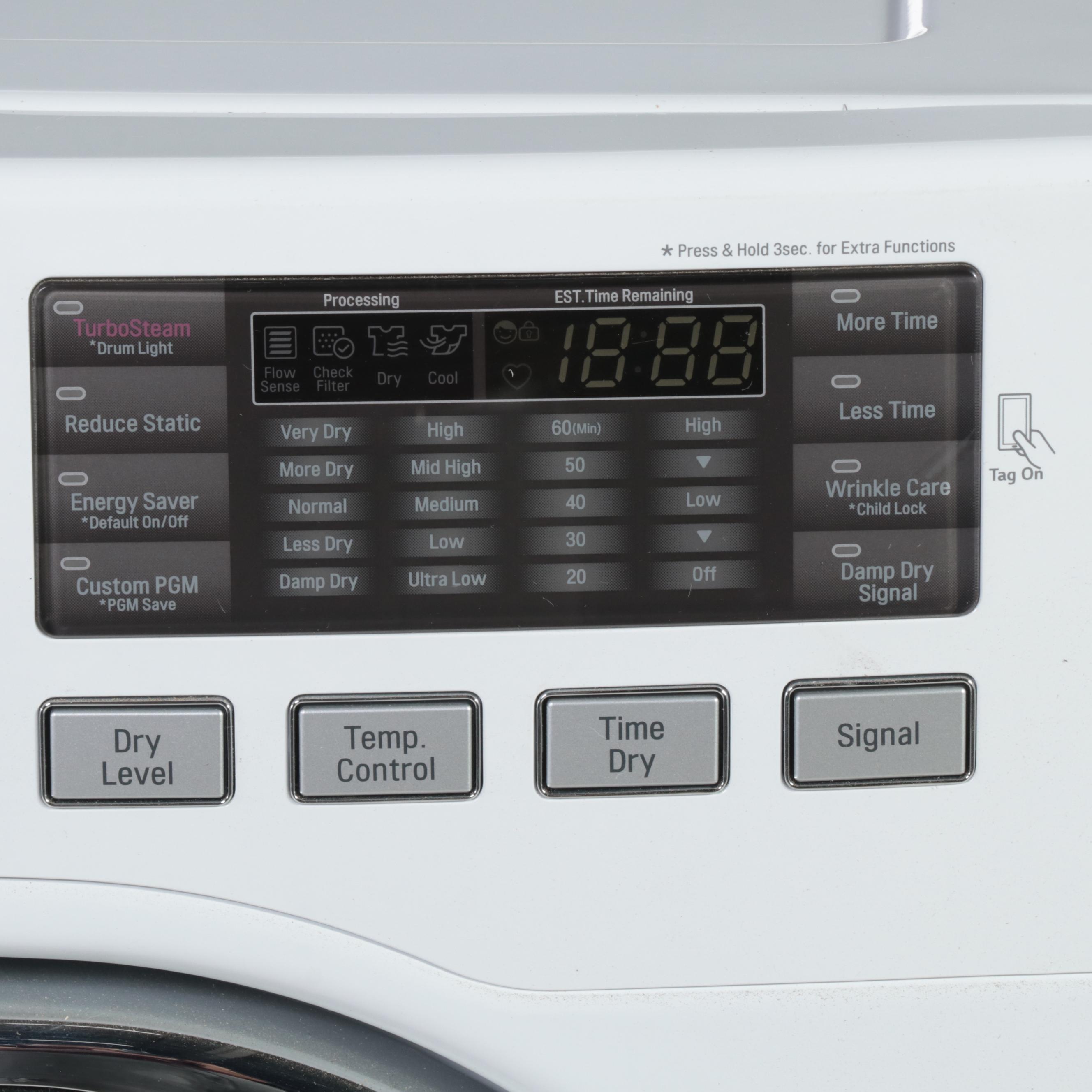 LG 7.4 Cu. Ft. White Sensor Dry Gas-Powered Dryer