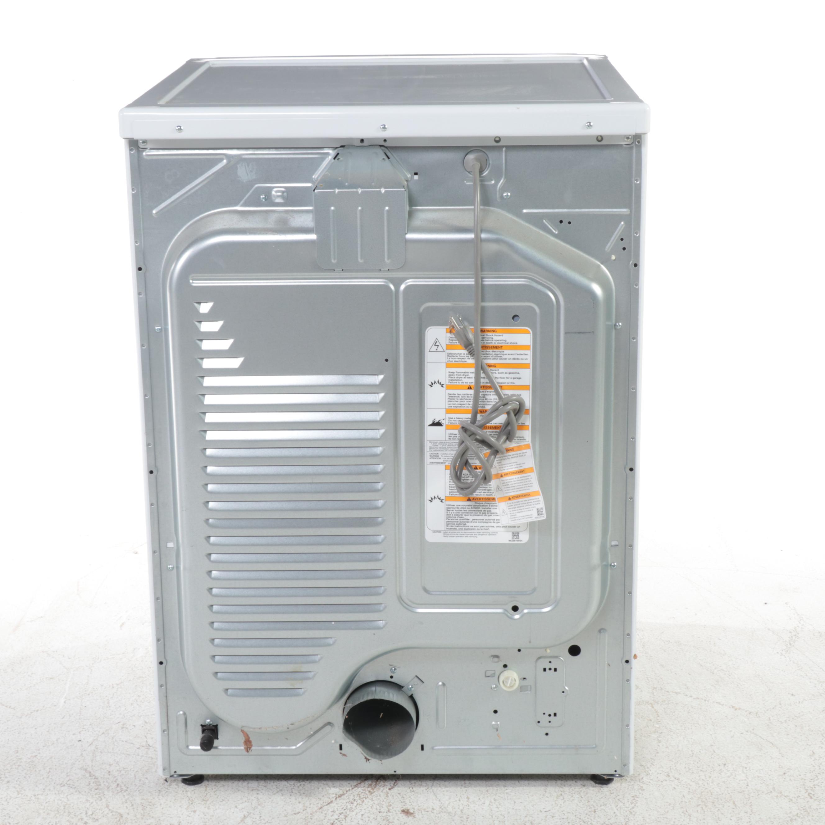 LG 7.4 Cu. Ft. White Sensor Dry GasPowered Dryer EBTH