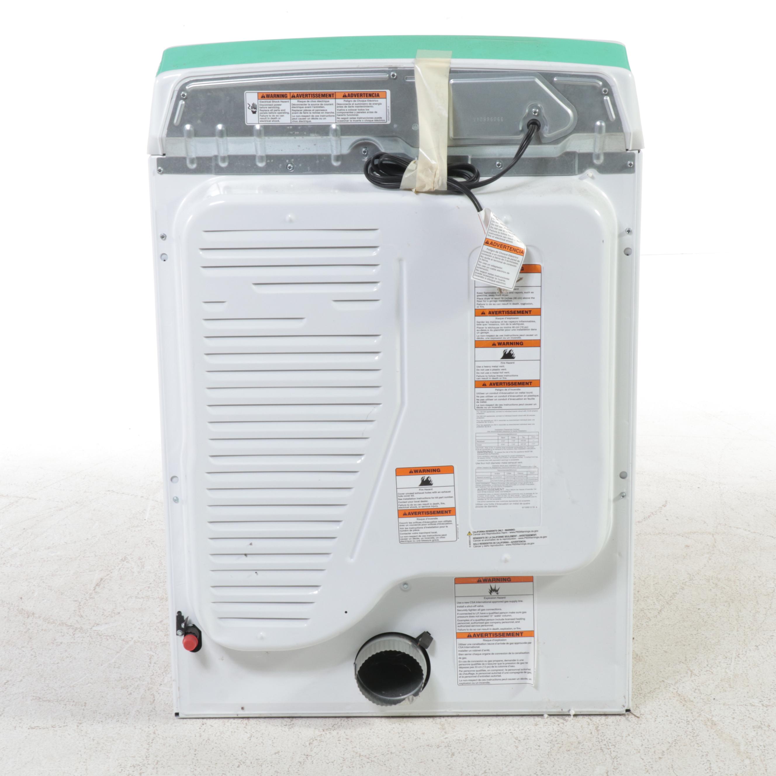 Whirlpool 7.4 Cu. Ft. White Gas Powered Dryer