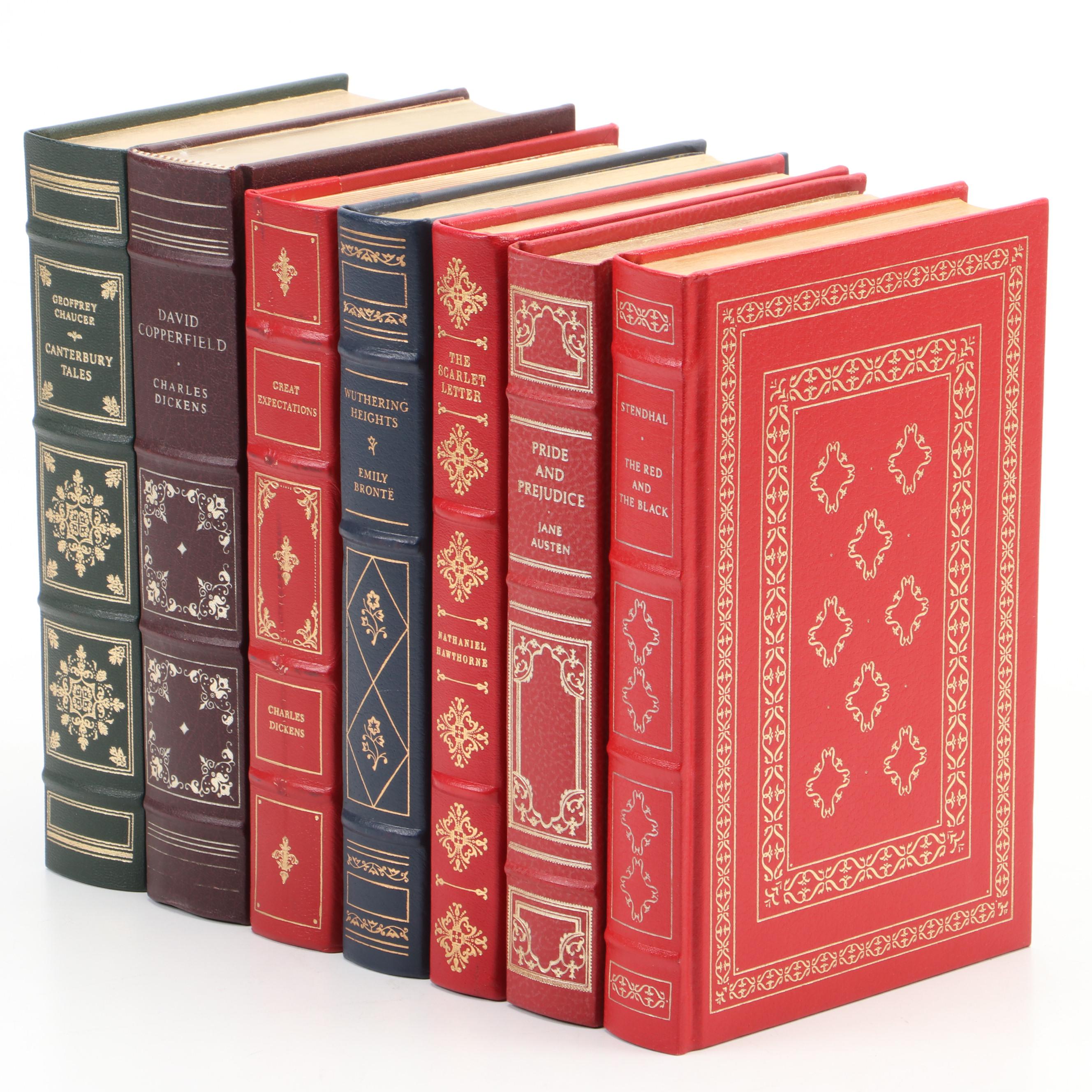 Franklin Mint Leather-Bound Classics Including Chaucer, Dickens, Austen and More