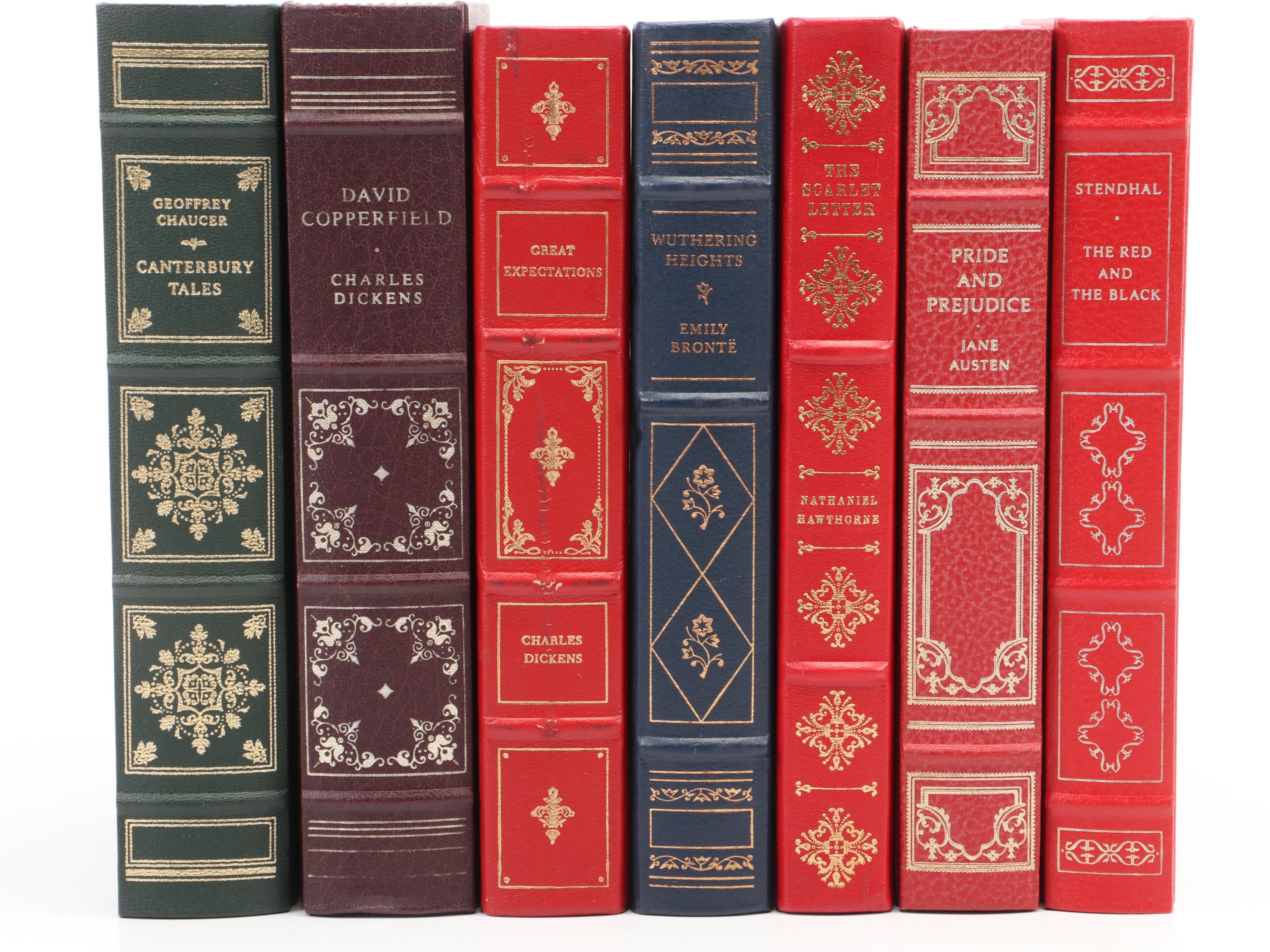 Franklin Mint Leather-Bound Classics Including Chaucer, Dickens, Austen and More