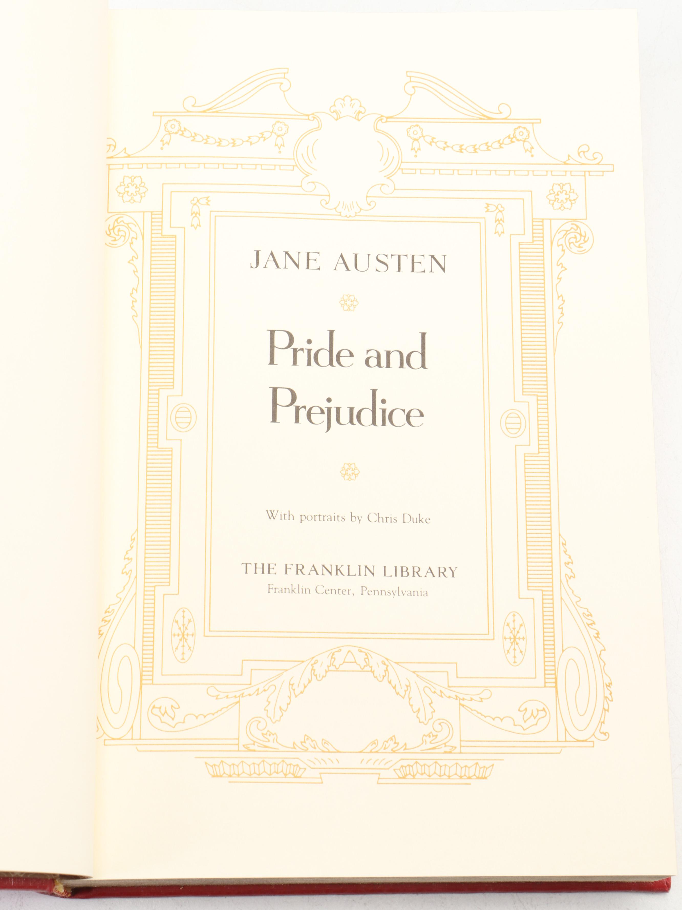 Franklin Mint Leather-Bound Classics Including Chaucer, Dickens, Austen and More