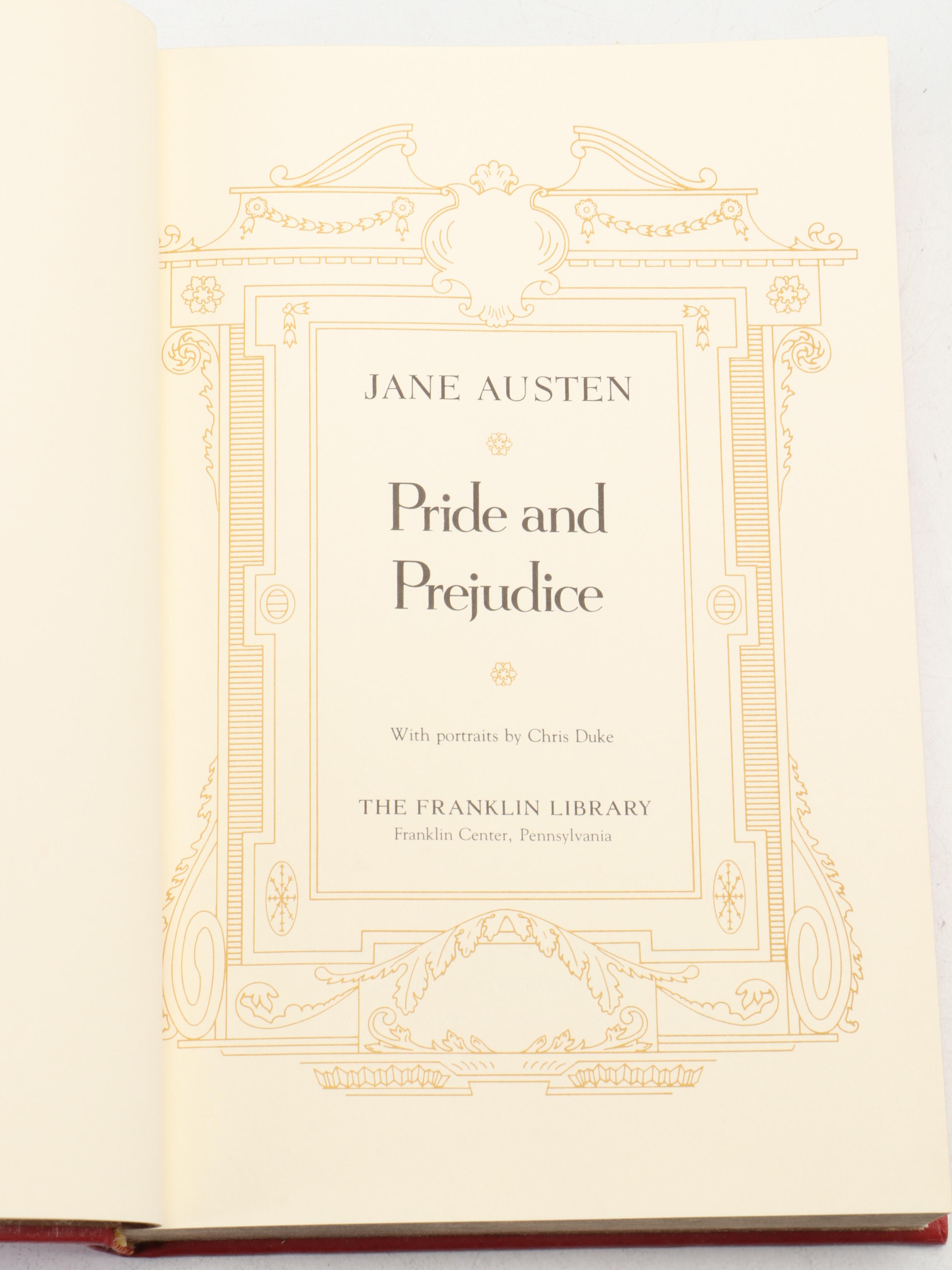 Franklin Mint Leather-Bound Classics Including Chaucer, Dickens, Austen and More