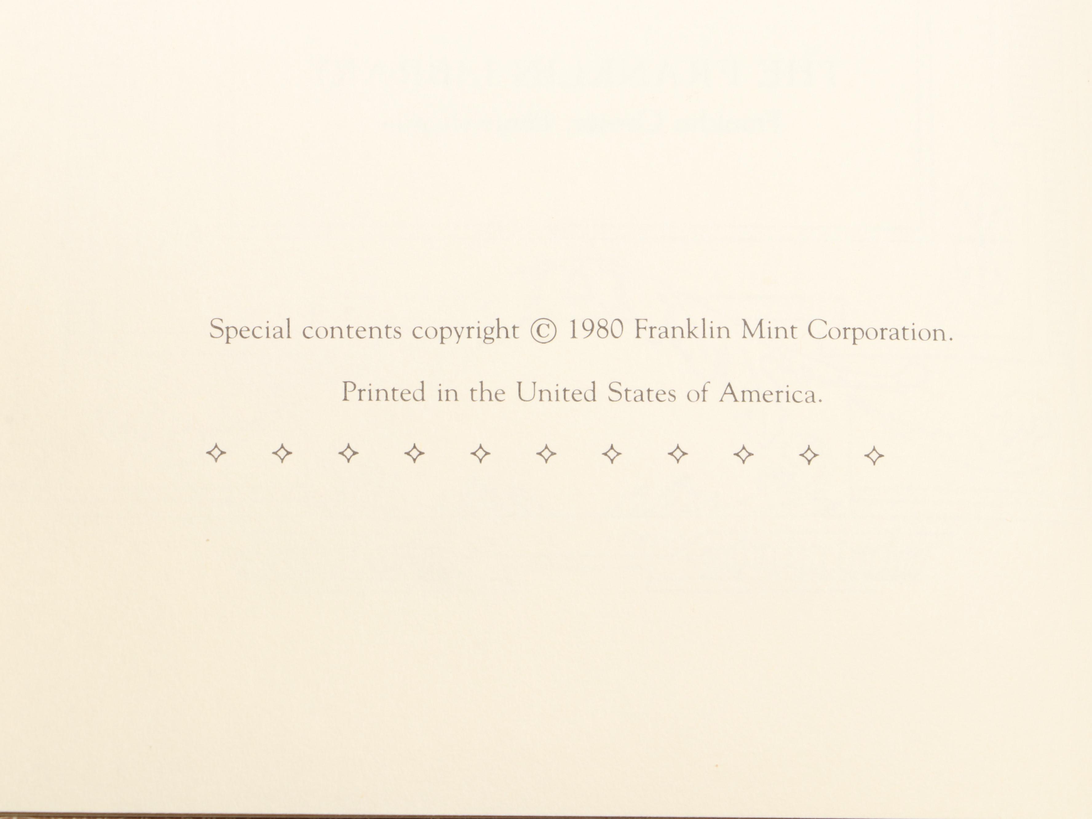 Franklin Mint Leather-Bound Classics Including Chaucer, Dickens, Austen and More