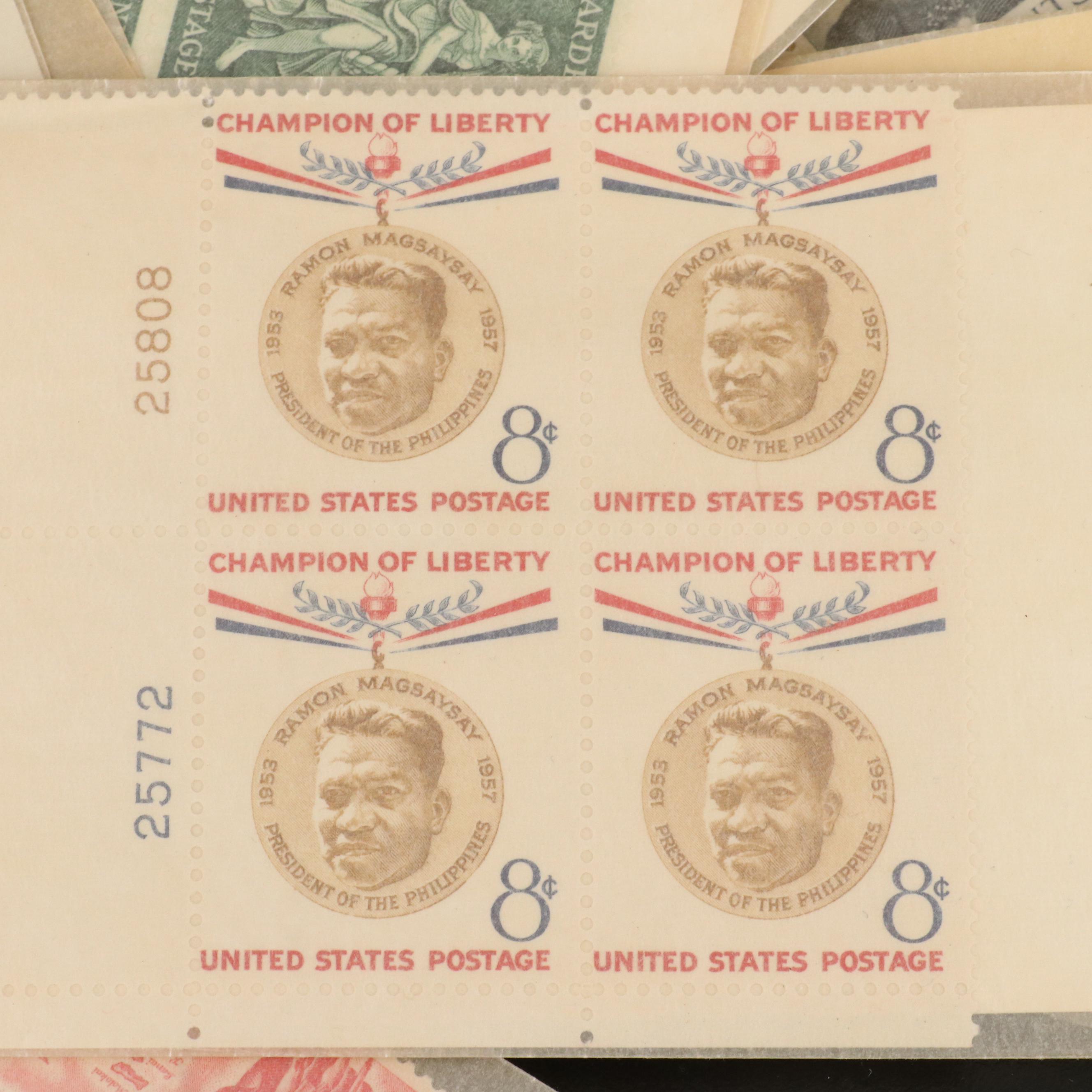 Eight Postage Stamp Collecting Kits and More