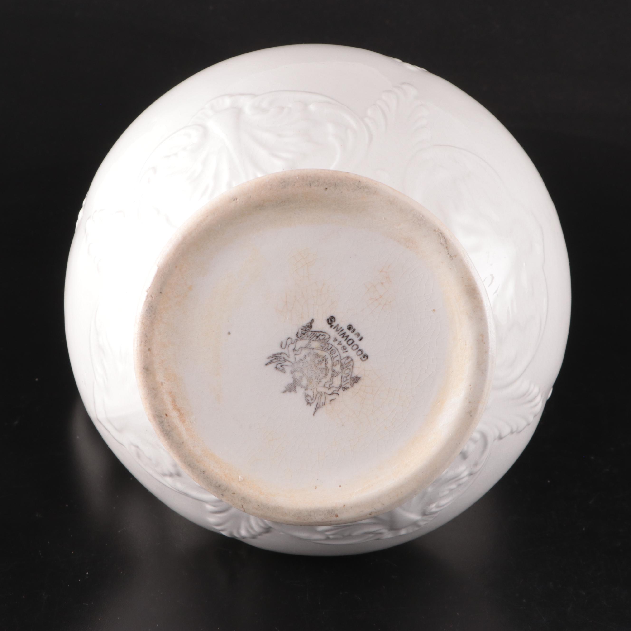 Wedgwood Ceramic Grapevine Pitcher with Other English Pitcher and Basin