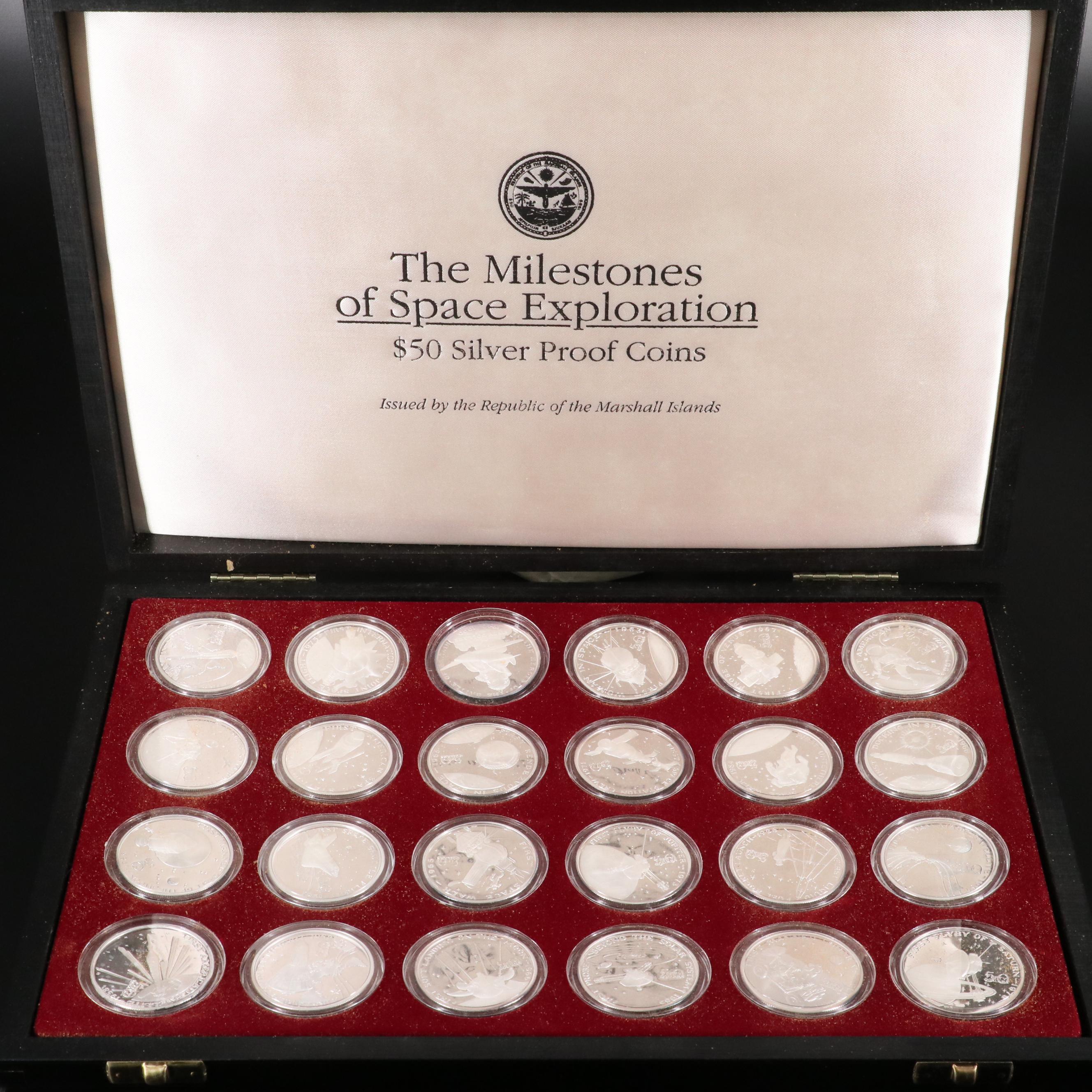 "The Milestones of Space Exploration" $50 Silver 1-Oz. Coin Set